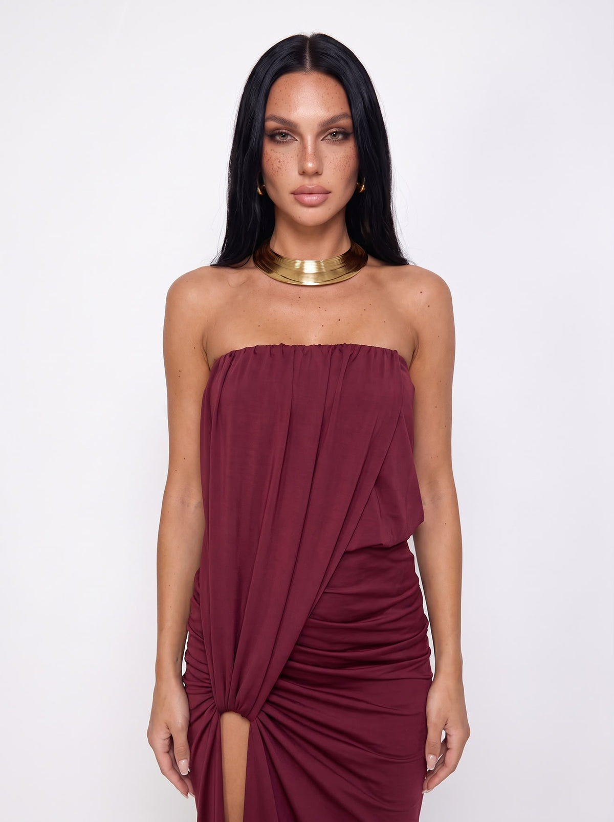 Abito Maya-Cherry Red