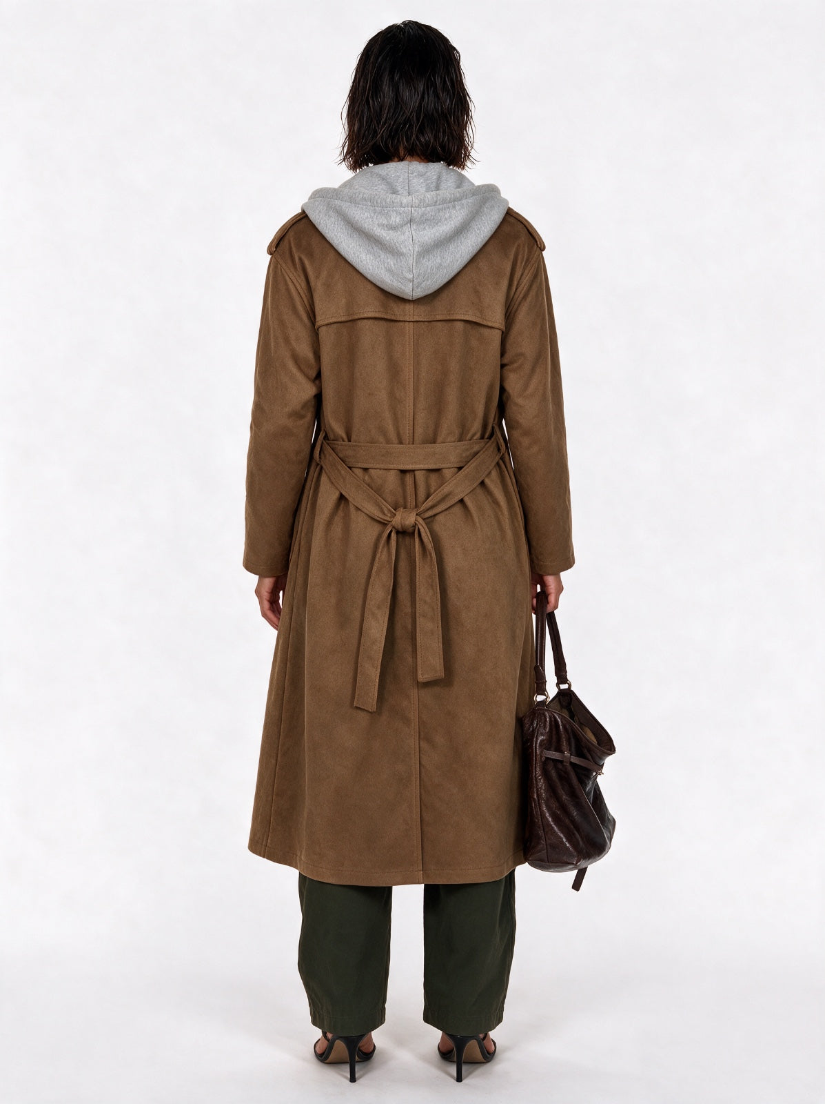 Trench Soft Suede-Camel