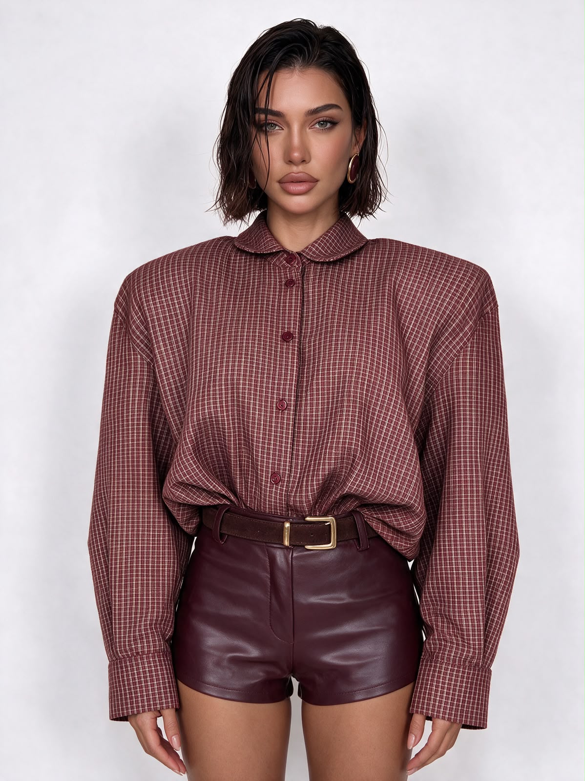 Camicia Brooklyn-Cherry Red
