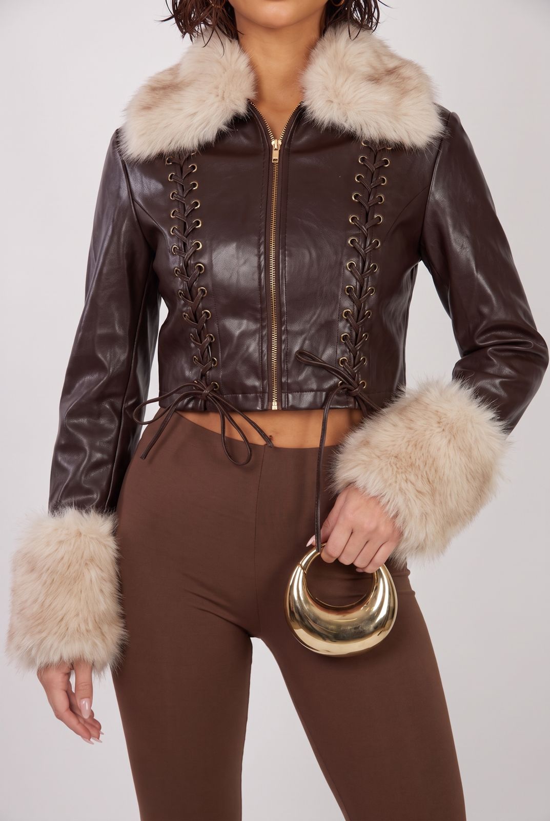 Bomber Leather Rebel-Brown