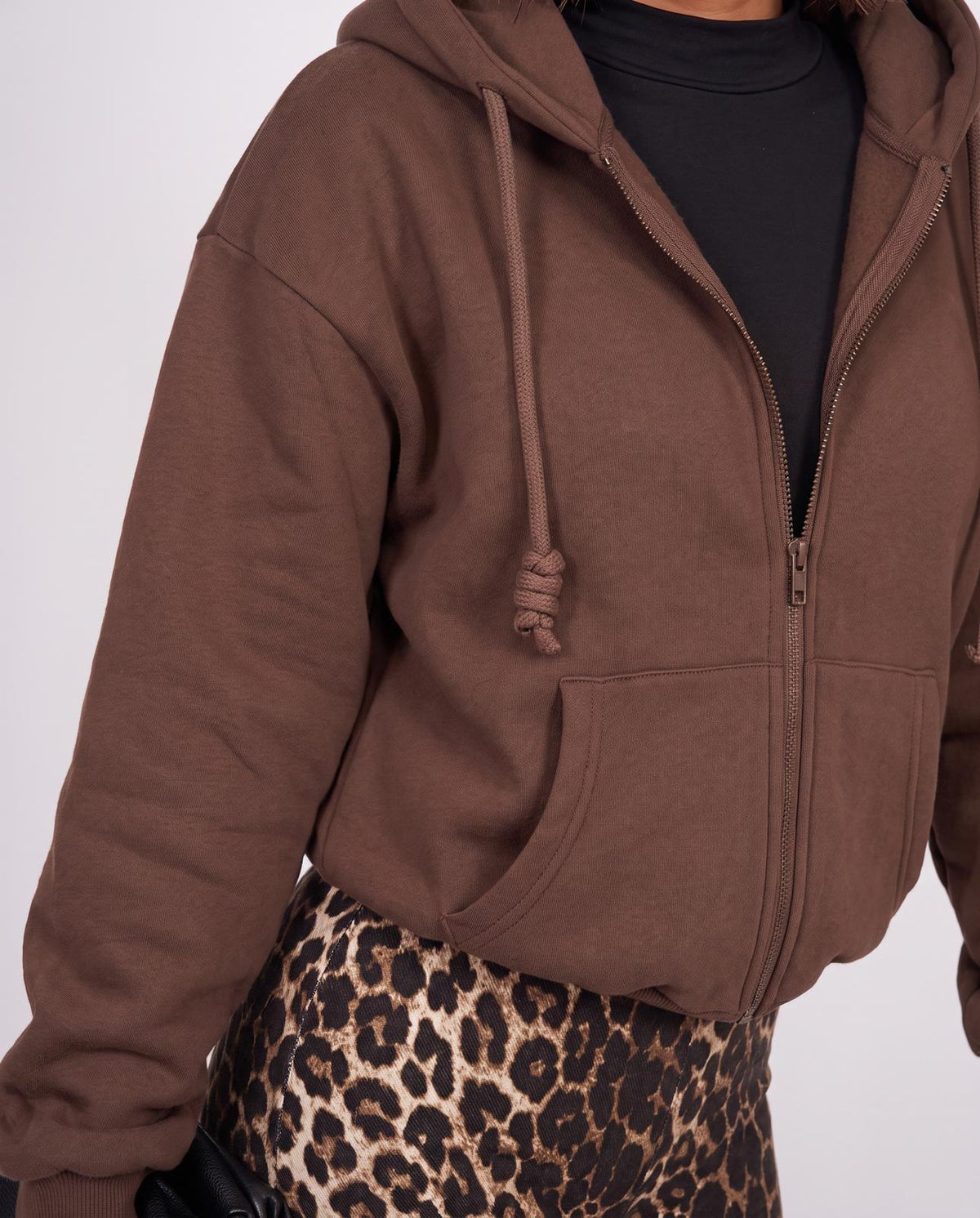 Sudadera Lazy Days-Marrón