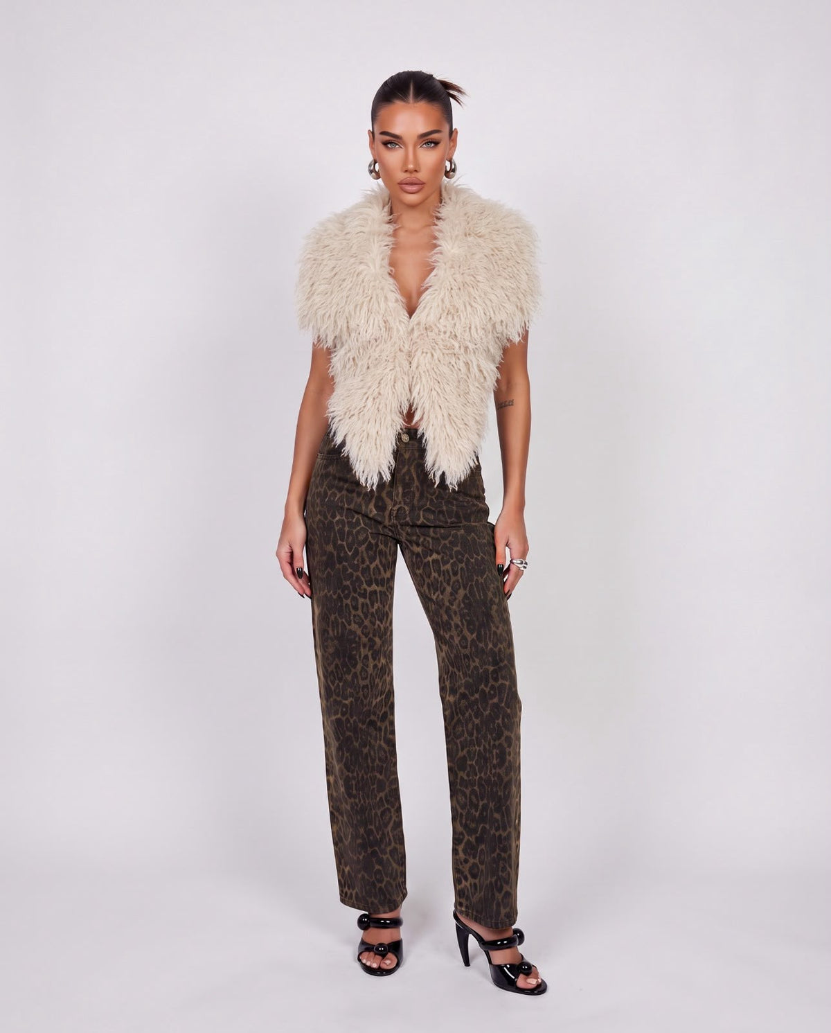 Top Extra Pelo-Beige