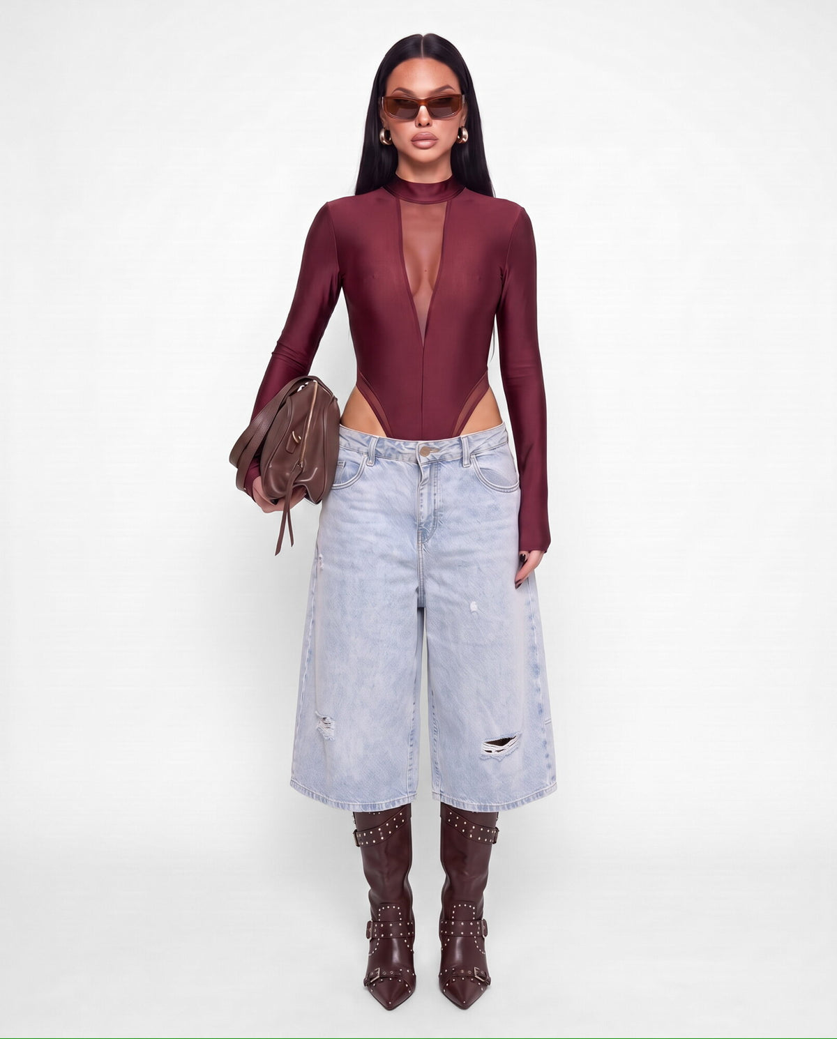 Sunny Denim Bermuda Shorts