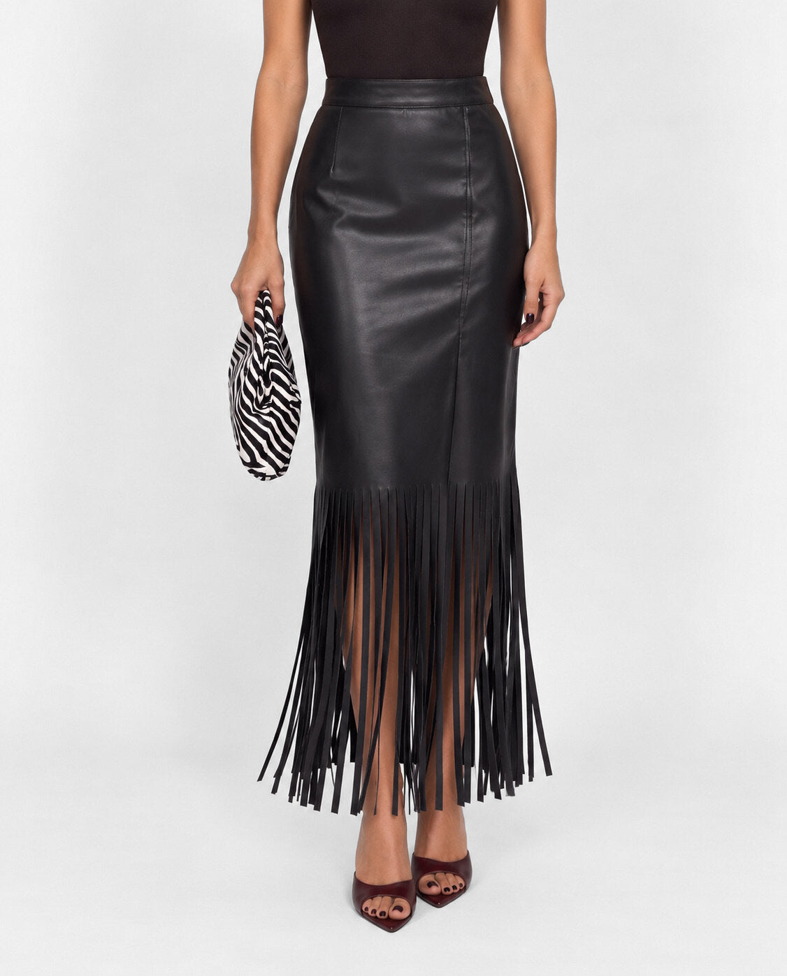 Gonna Fringe Edge-Black
