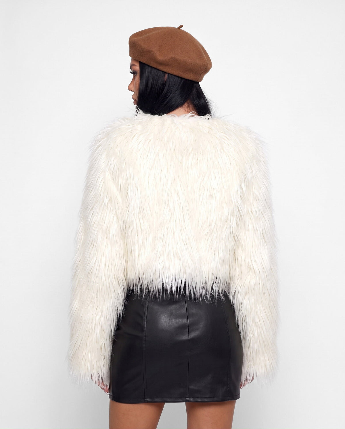 Pelliccia Fluffy Crush-White