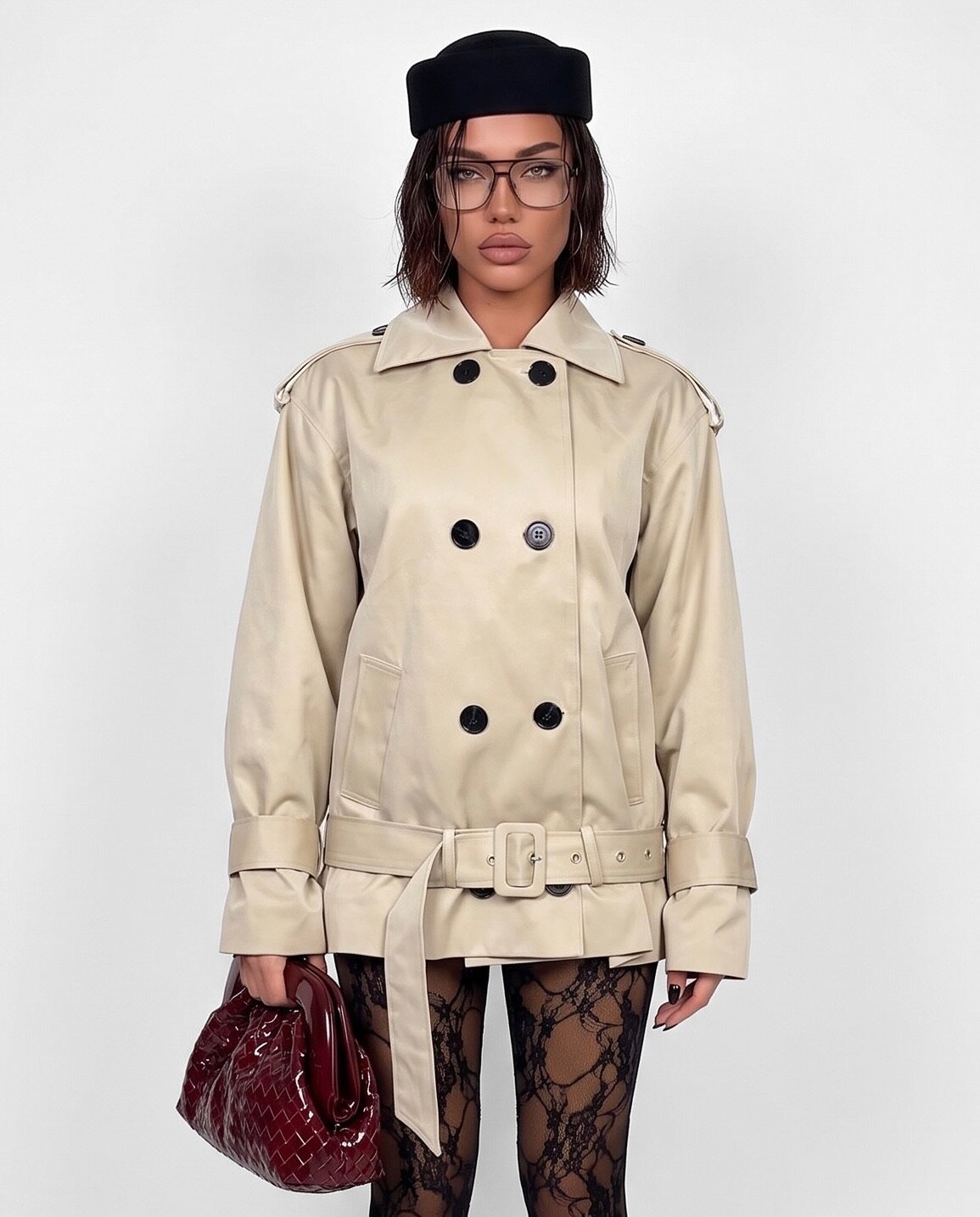 Trench Short Classic-Beige