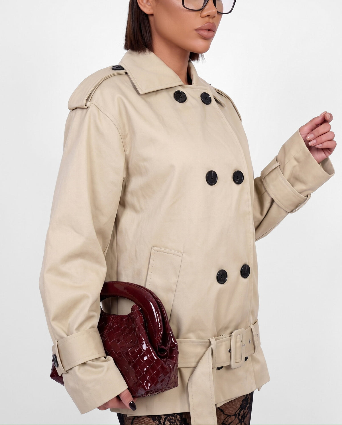 Trench Short Classic-Beige