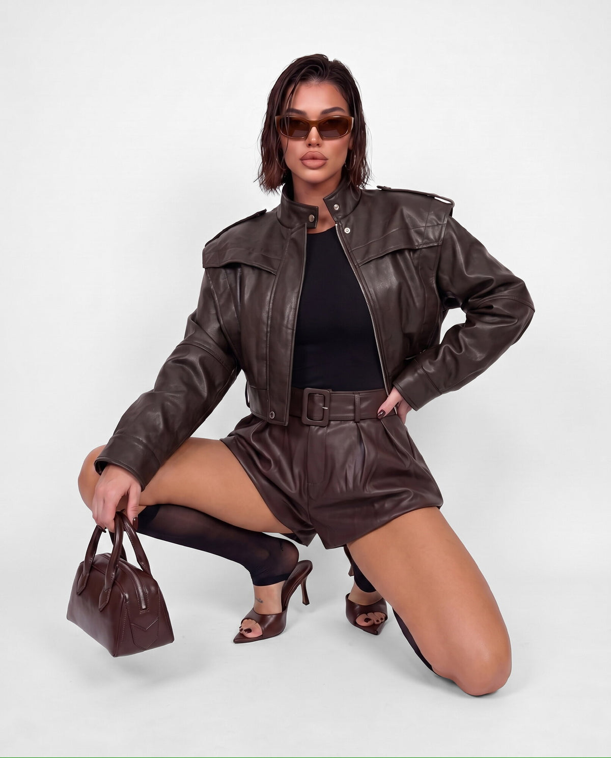 Total Look Leather Crush Mini
