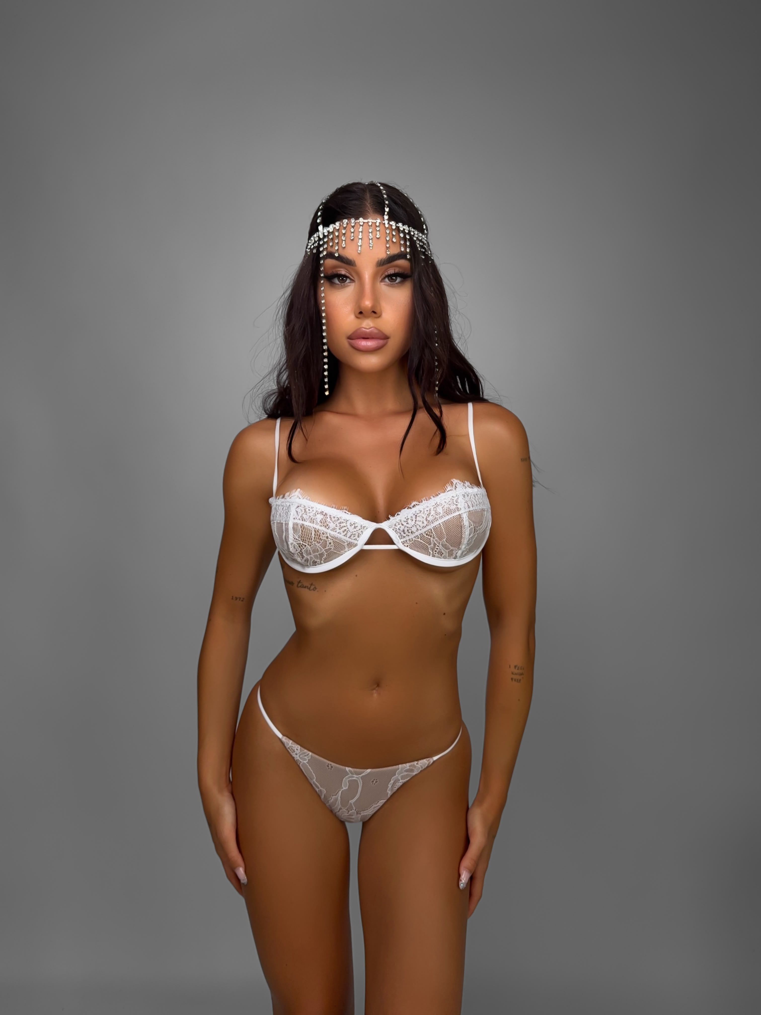 Bikini Lace Kim-White