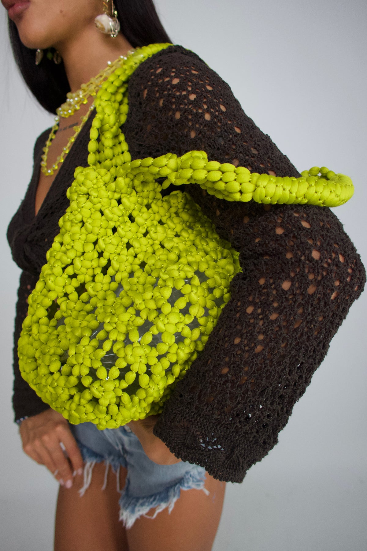 Borsa Hand Beaded-Green