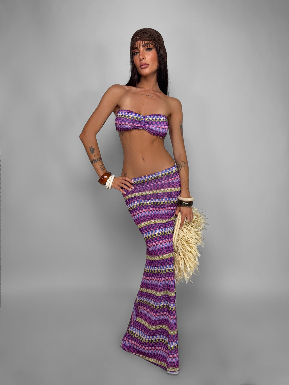 Completo Sunset Stripe-Purple