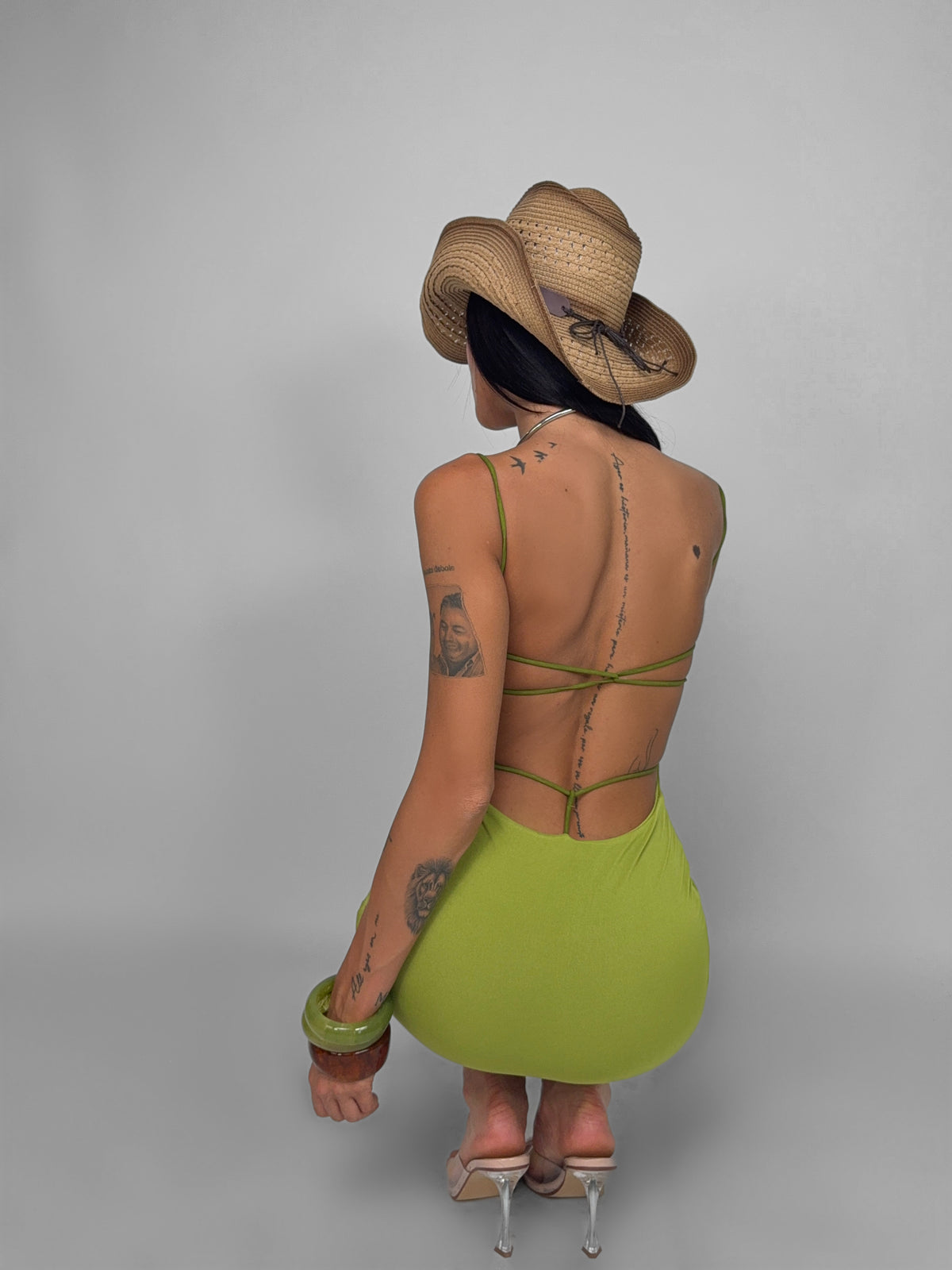 Abito Back Shape-Green