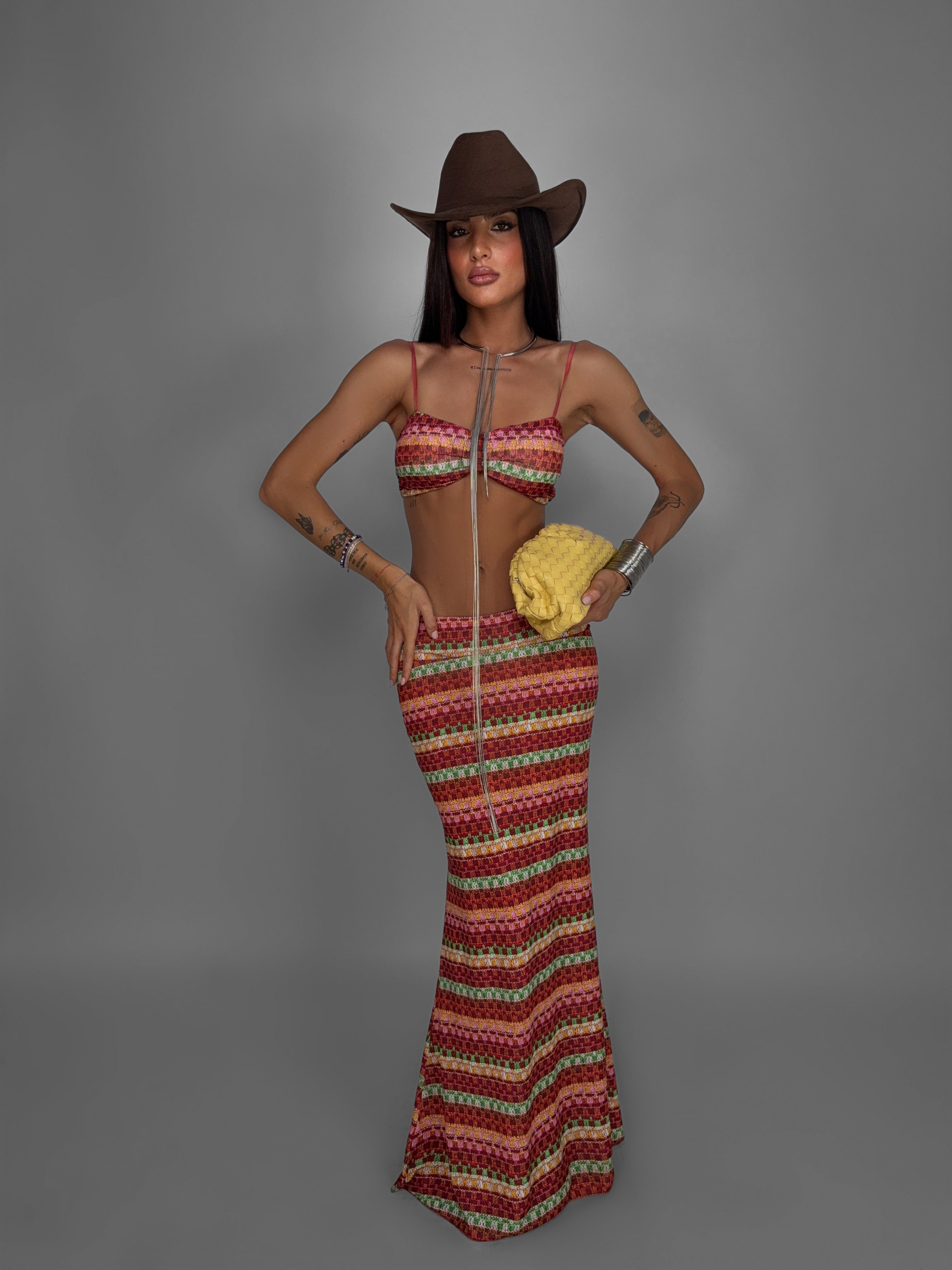 Completo Sunset Stripe-Ruggine