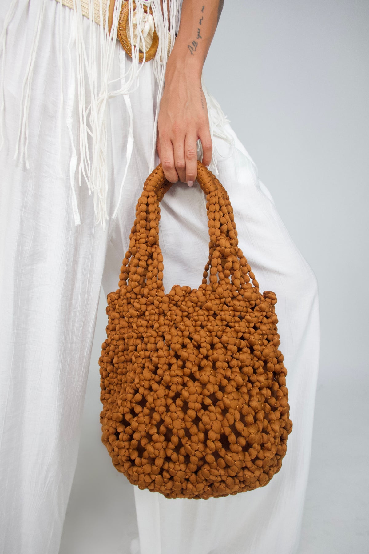 Borsa Hand Beaded-Brown