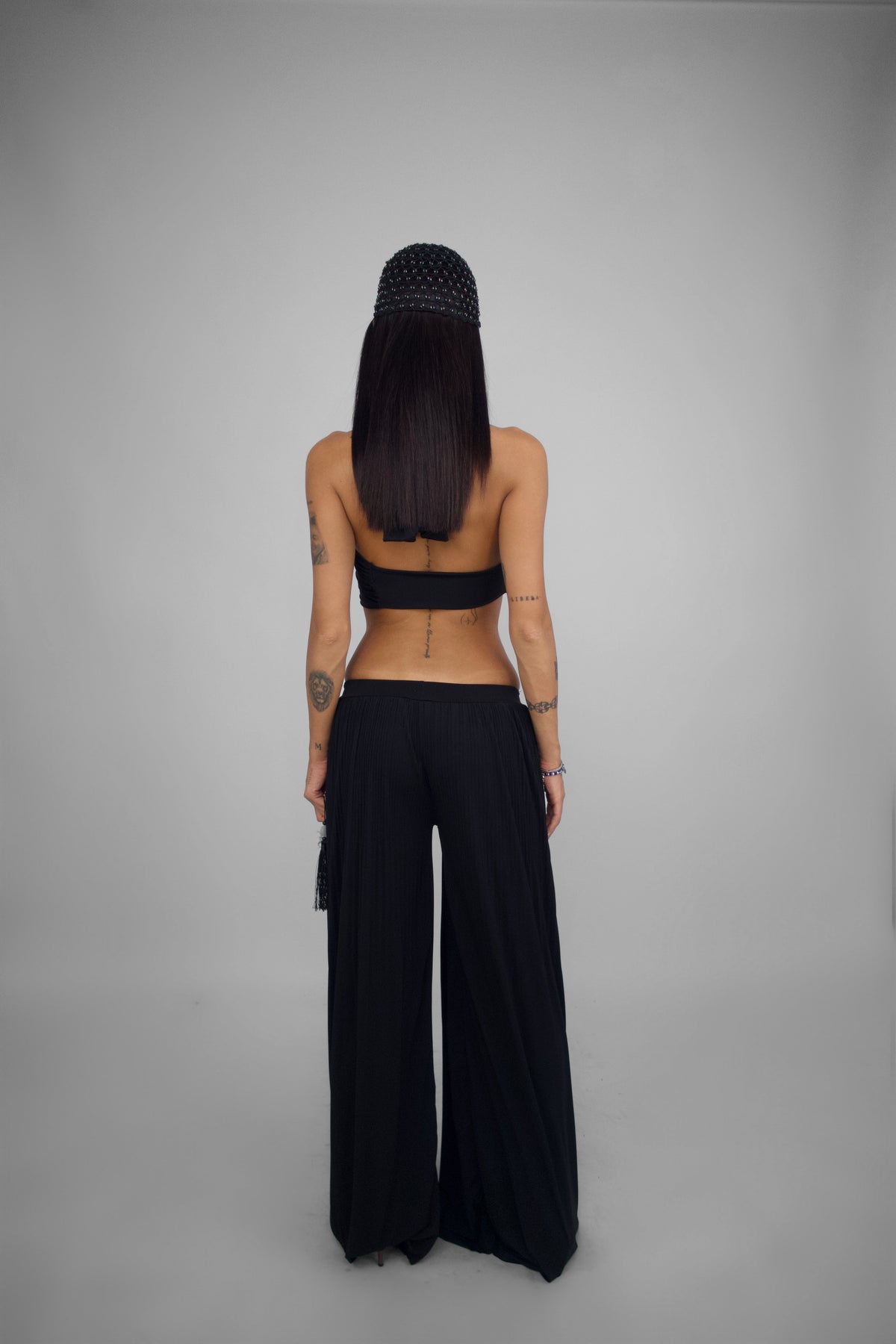 Tuta Pleated Wrap-Black