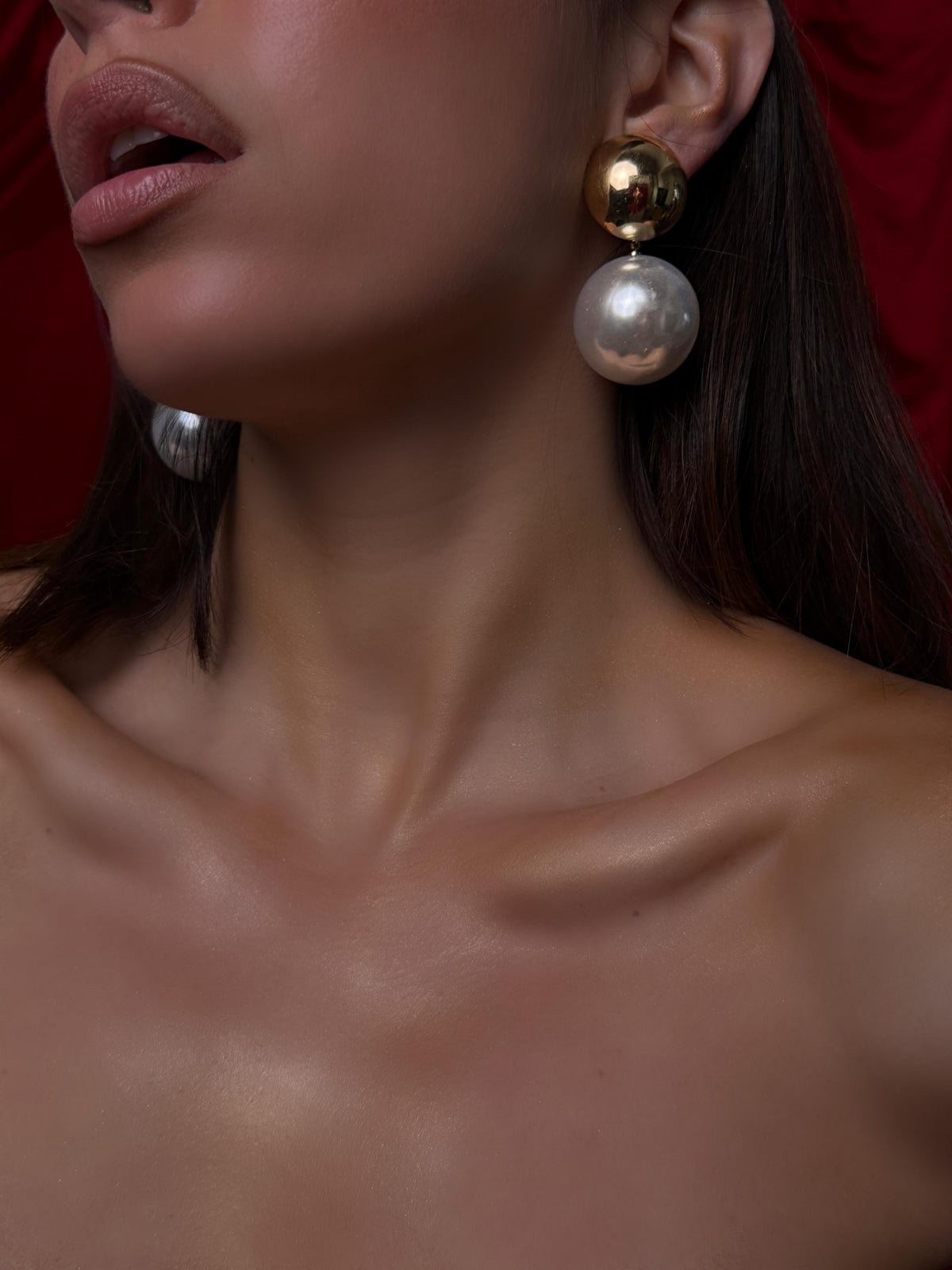 Big Pearl Earrings