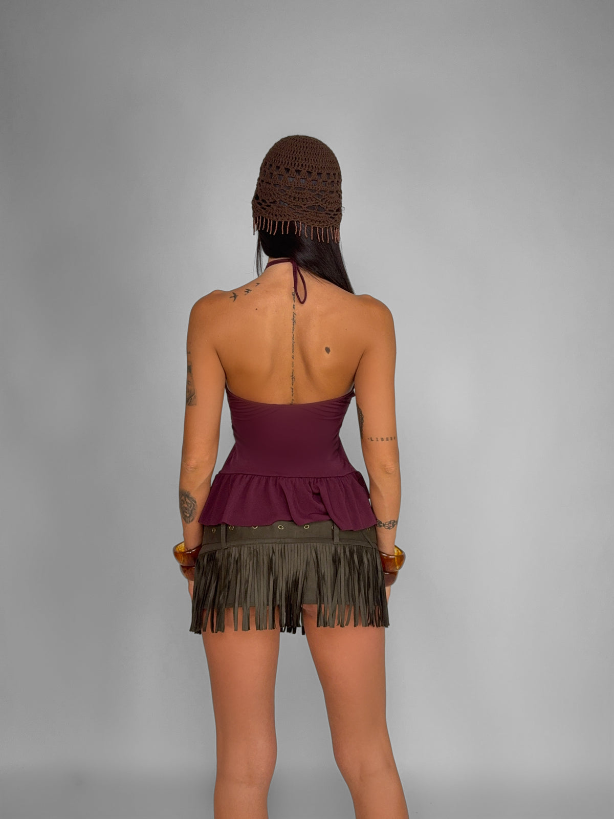 Gonna Grace Fringe-Khaki