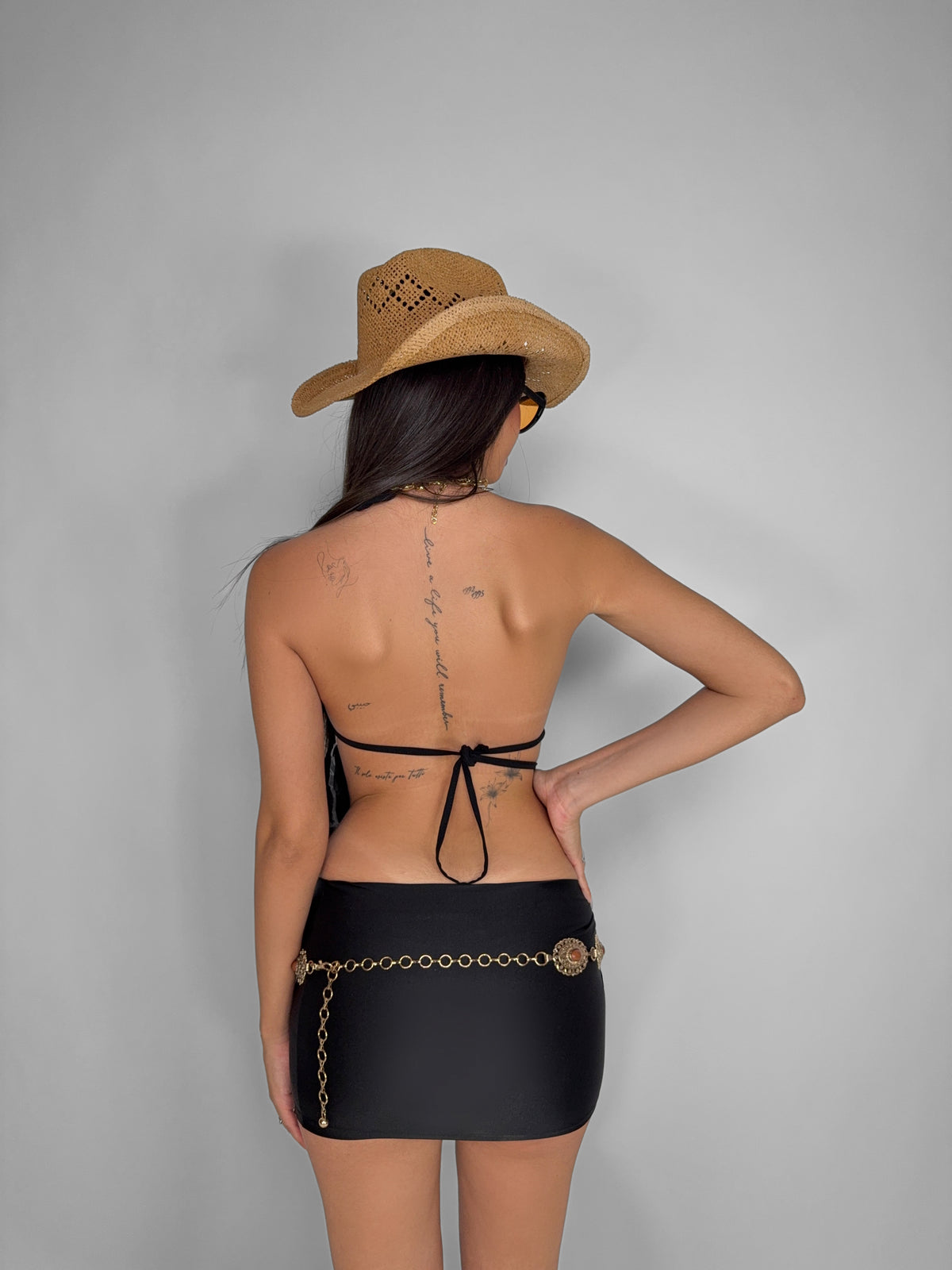 Top Pretty Bow-Black