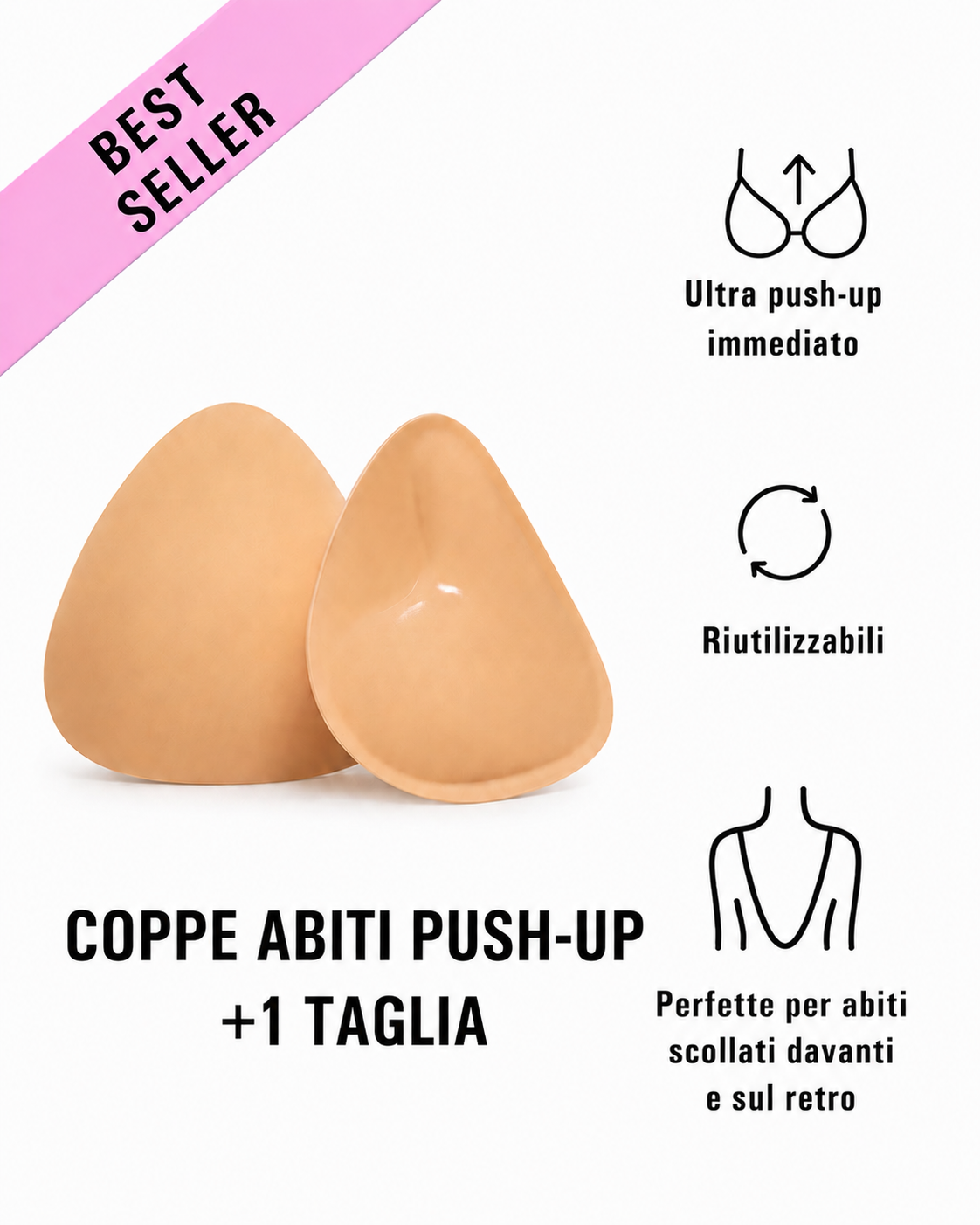 Coppe Abiti Push Up +1 Taglia