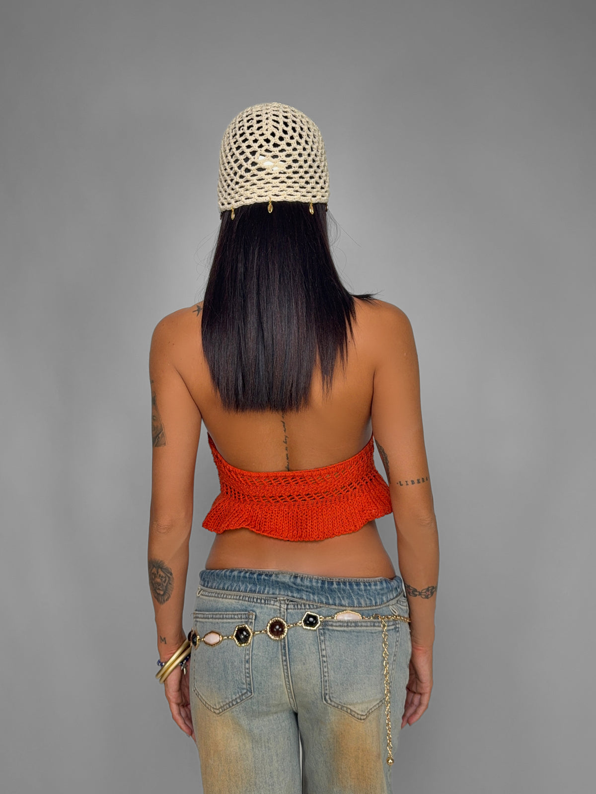Top Candy Crochet-Orange