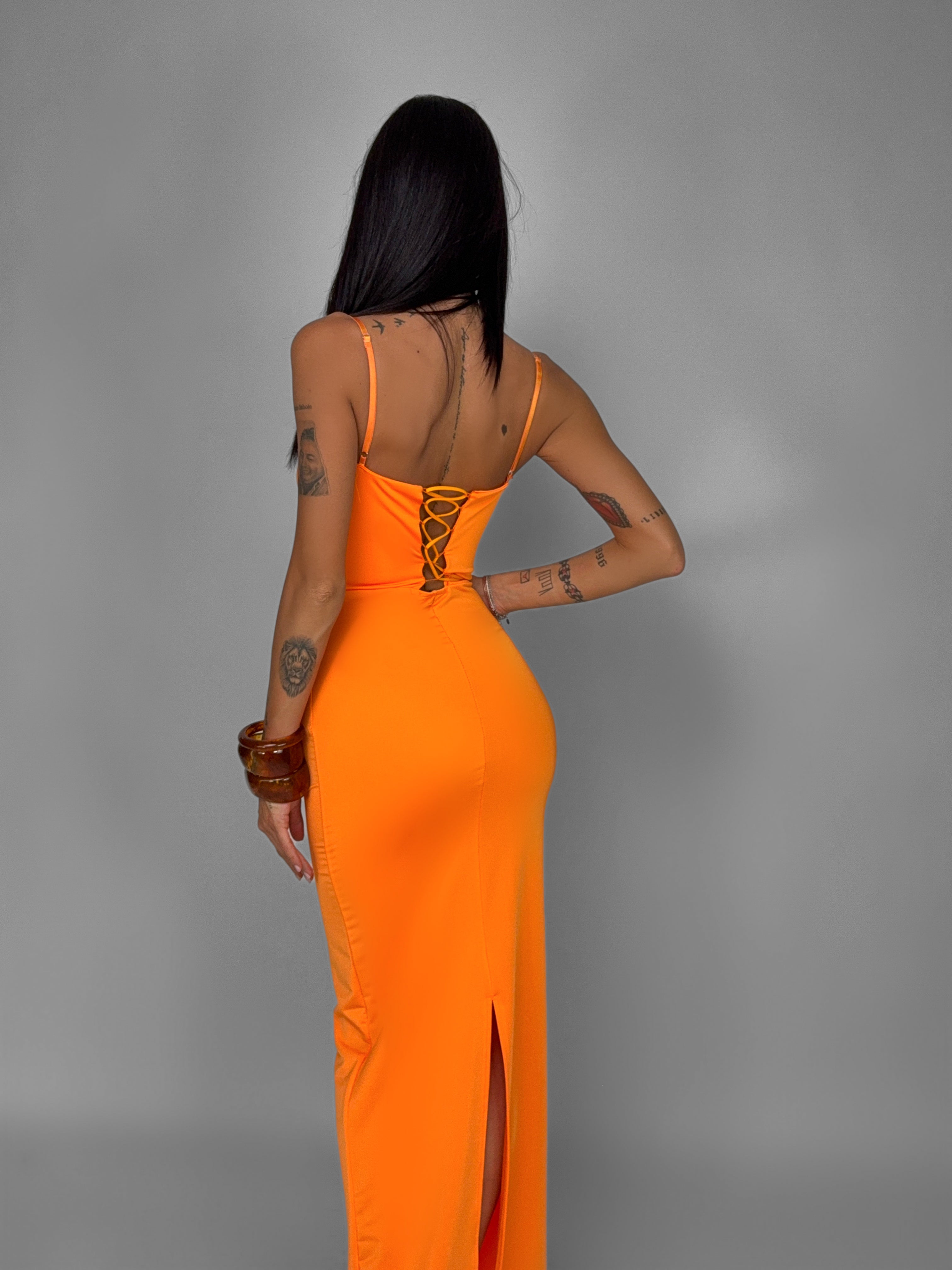 Abito Lace Cup-Orange