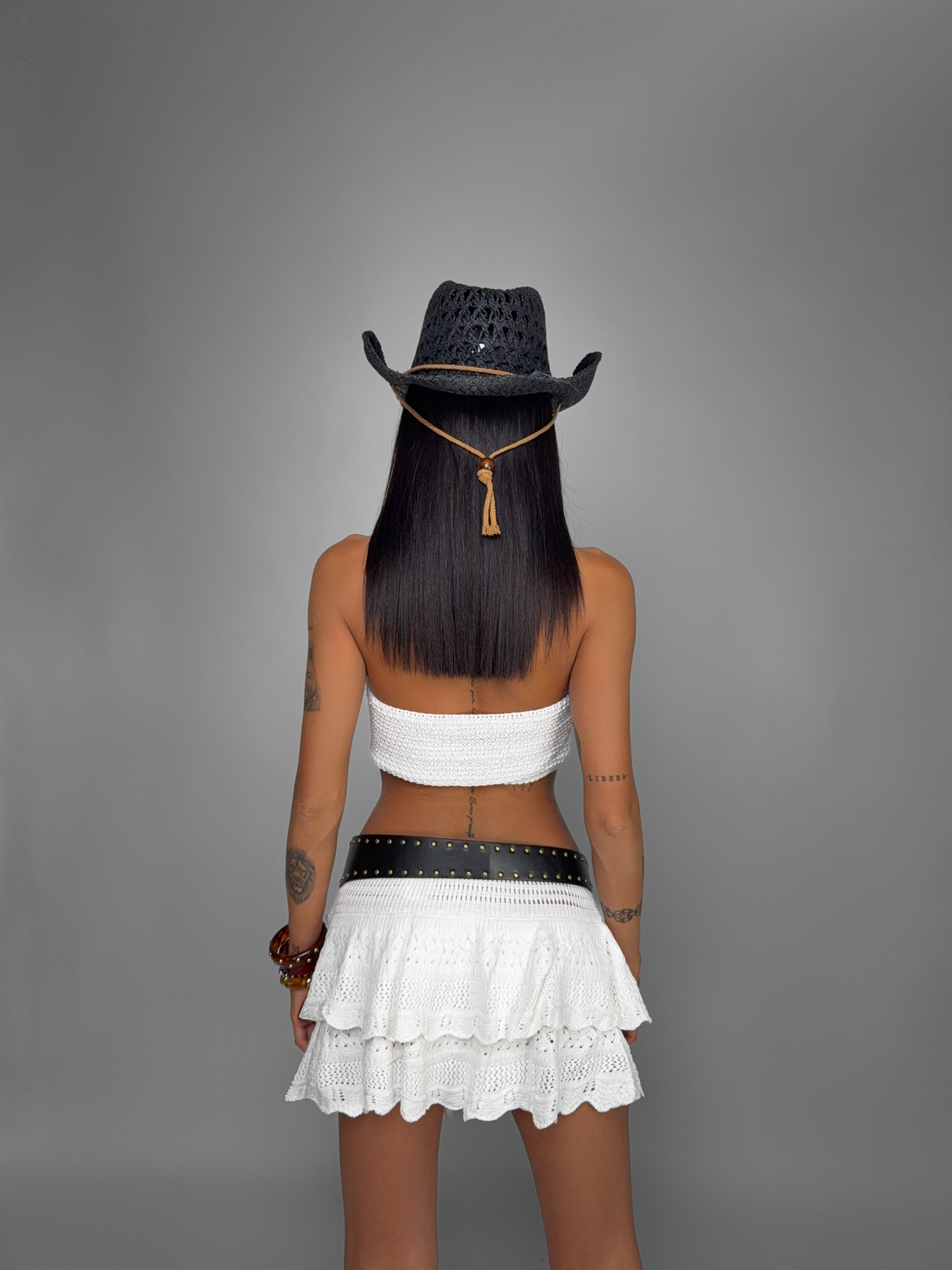 Top Woven Detail-White