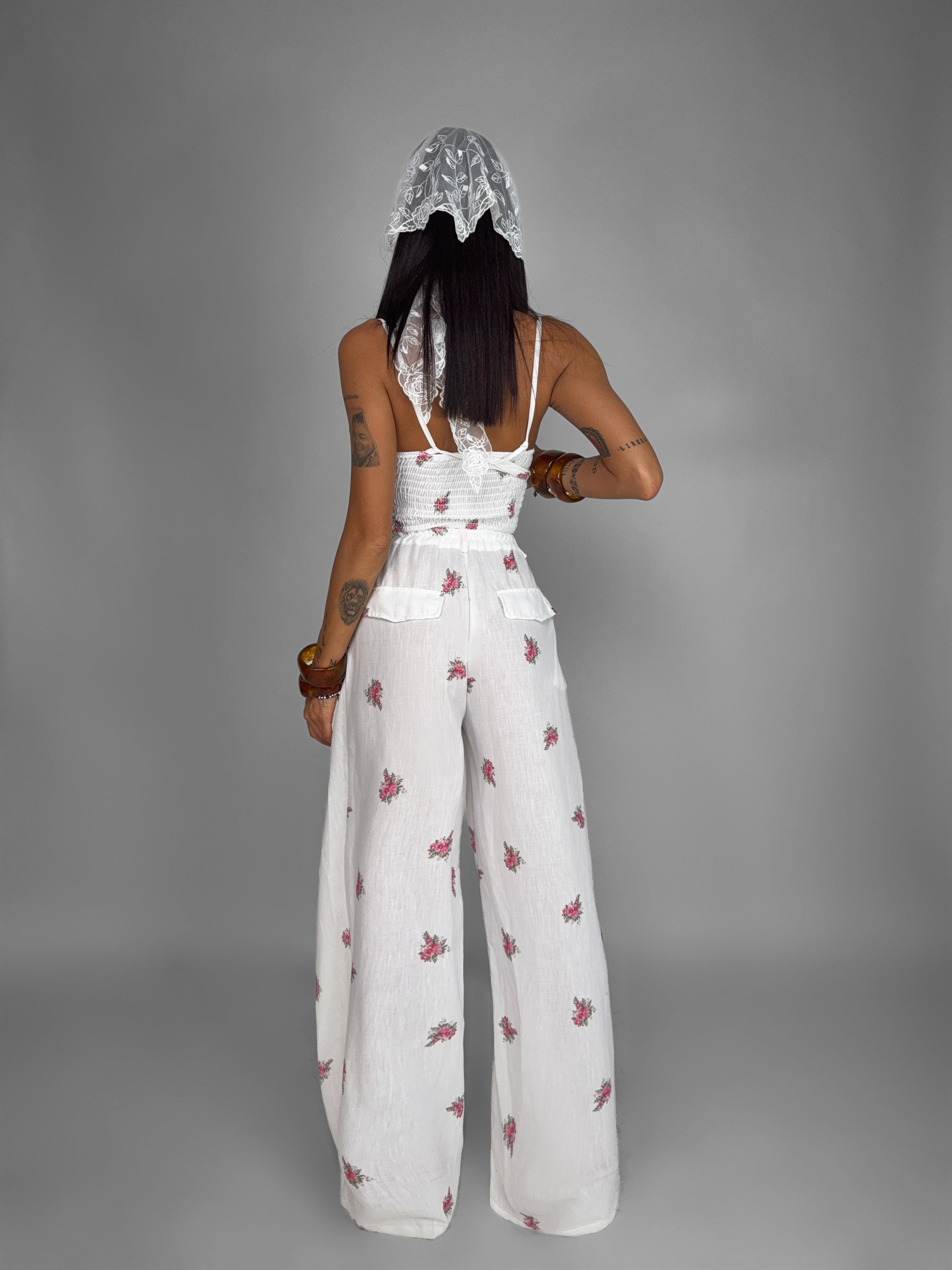 Completo Tiny Floral-White