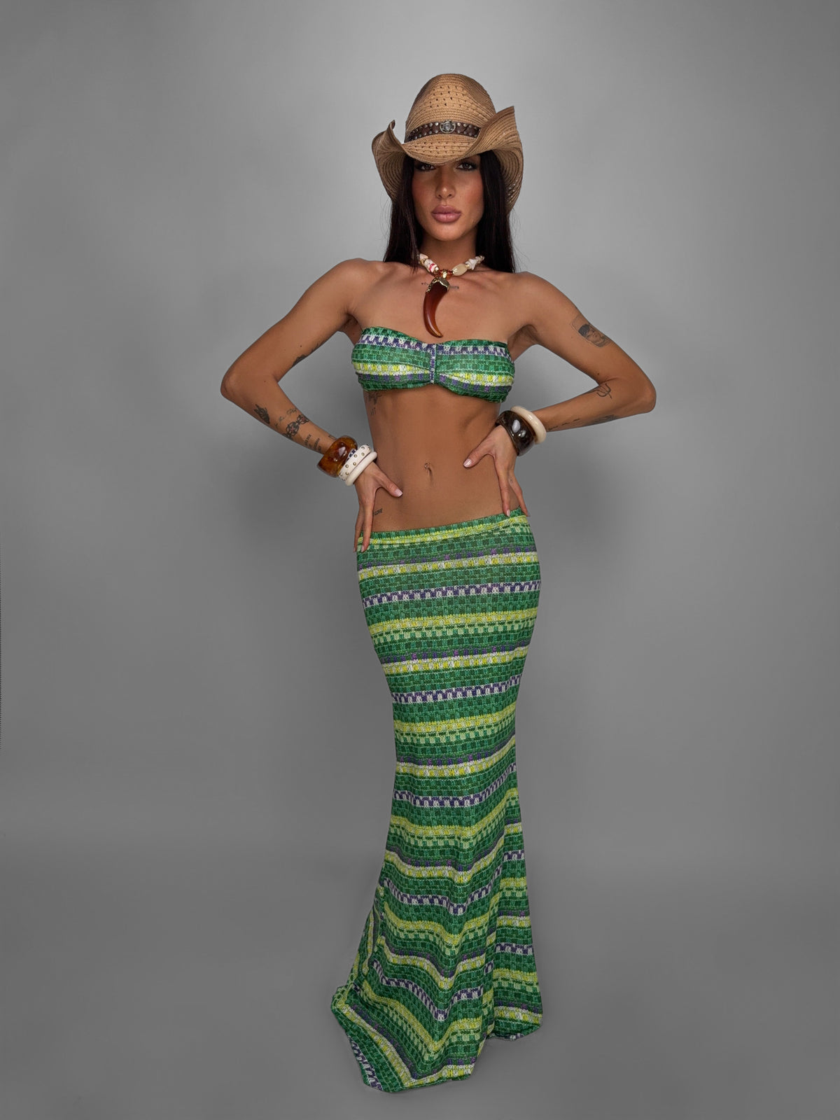 Completo Sunset Stripe-Green