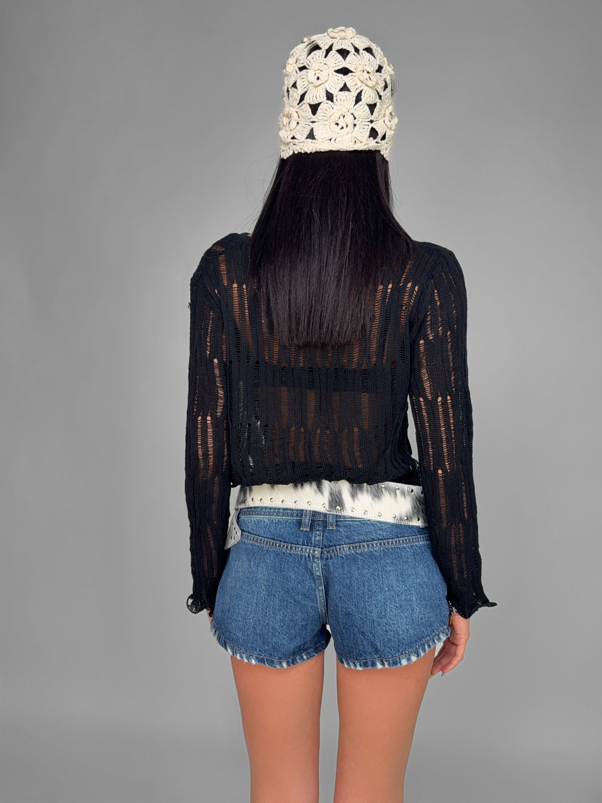 Luma Sheer-Black Top