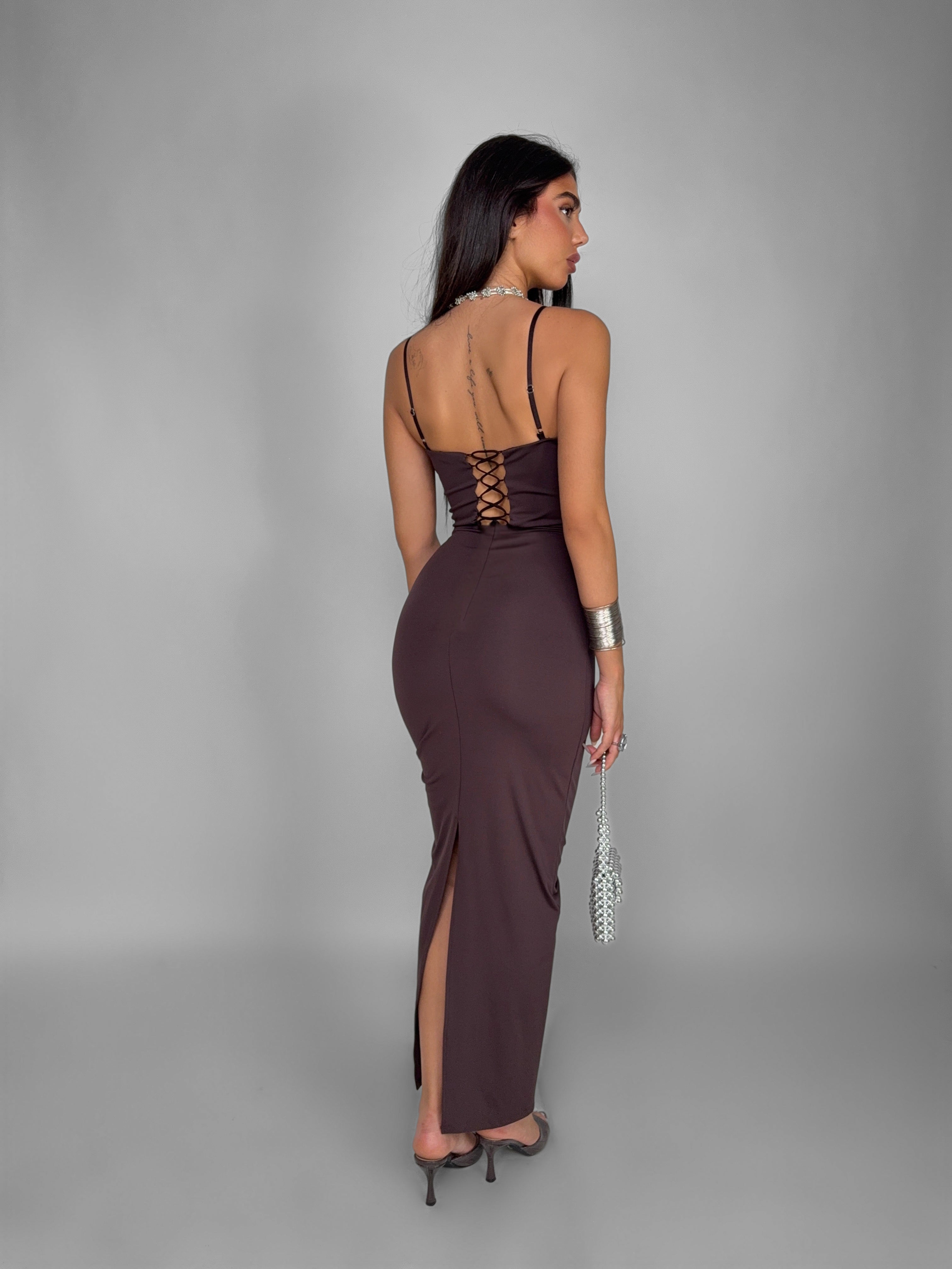 Abito Lace Cup-Brown