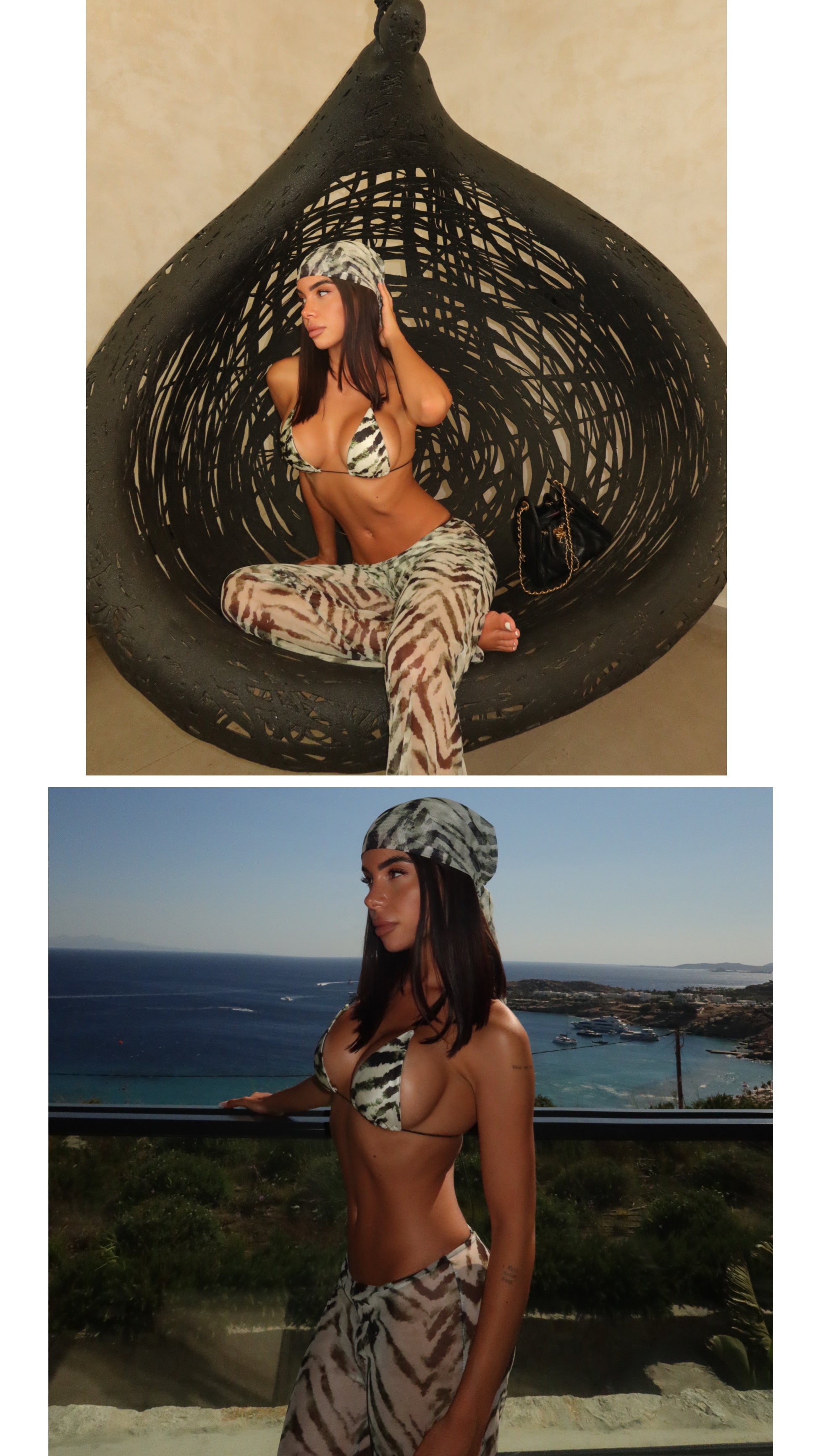 Set 3 Pezzi Bikini+Bandana+Pantalone Adele
