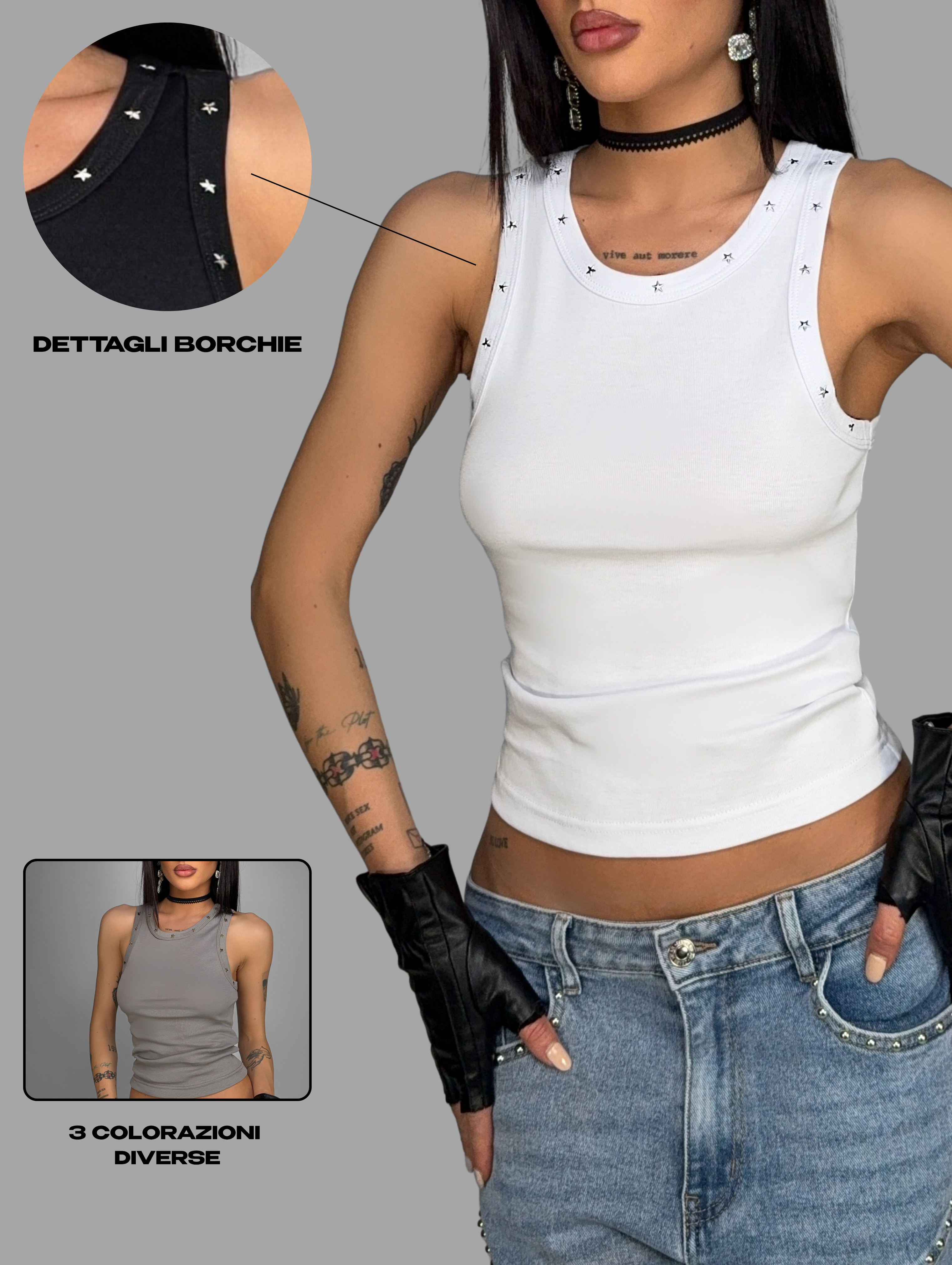 Top Star Tank-White