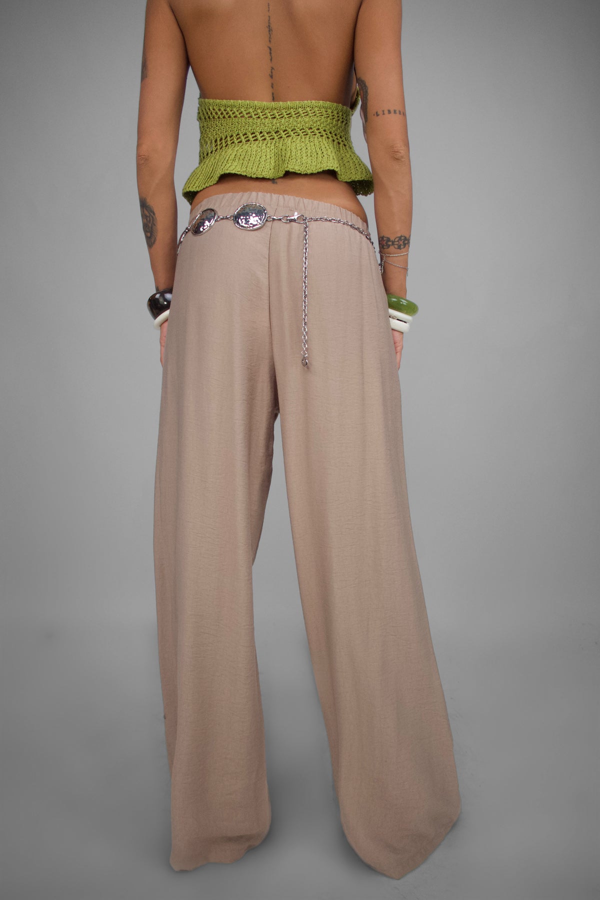 Pantalone Street Style-Beige