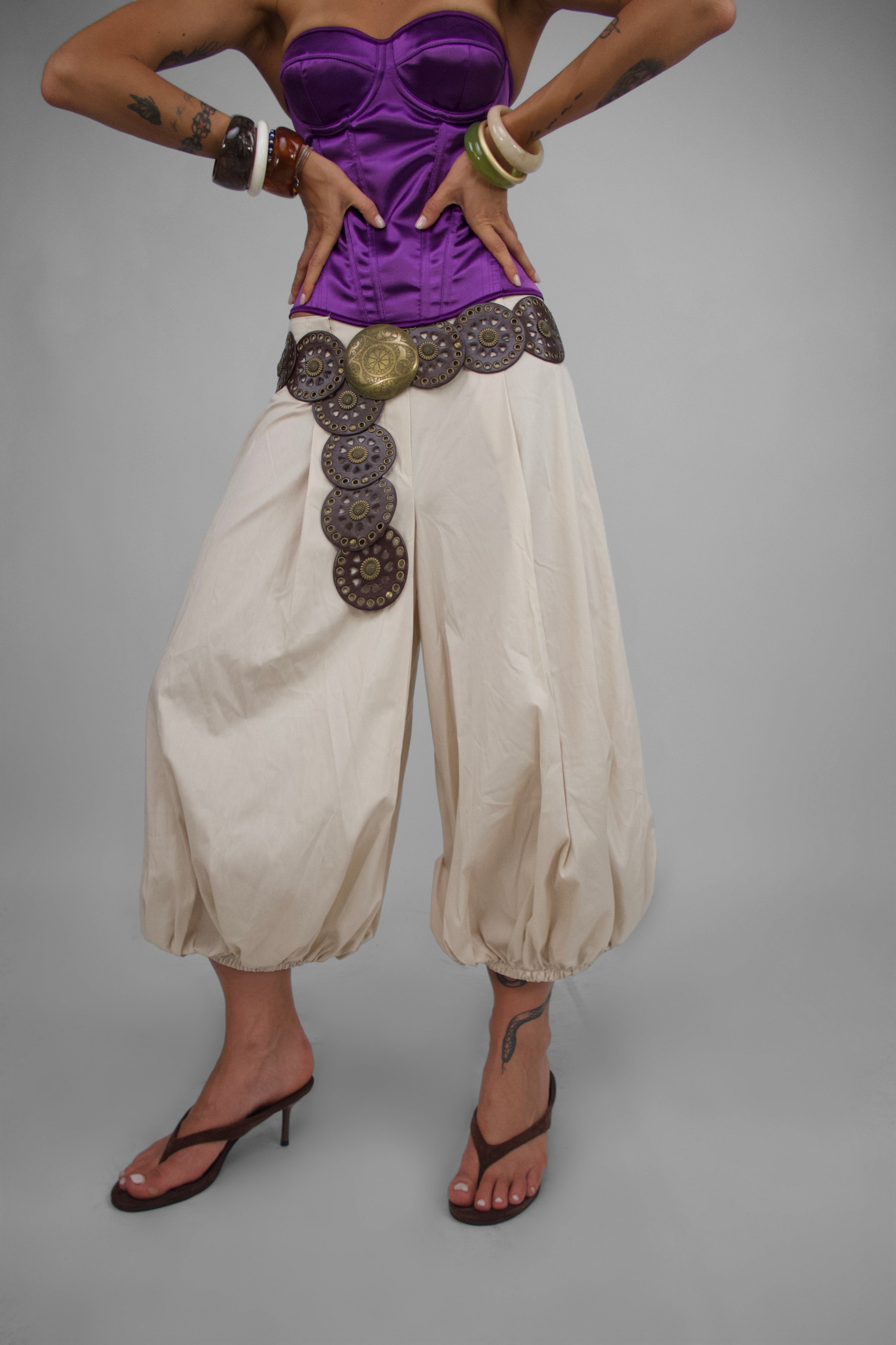 Pantalone Cuffed Resort-Beige