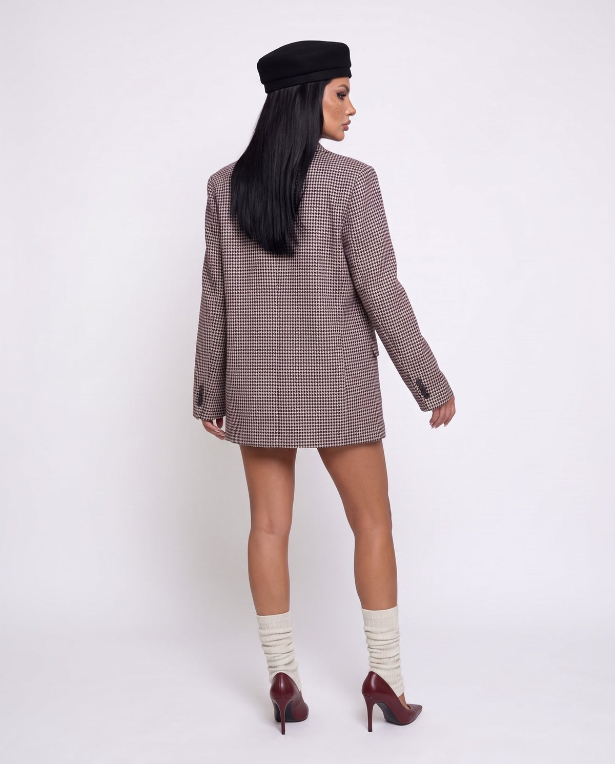 Total Look Mini Check-Cherry Red