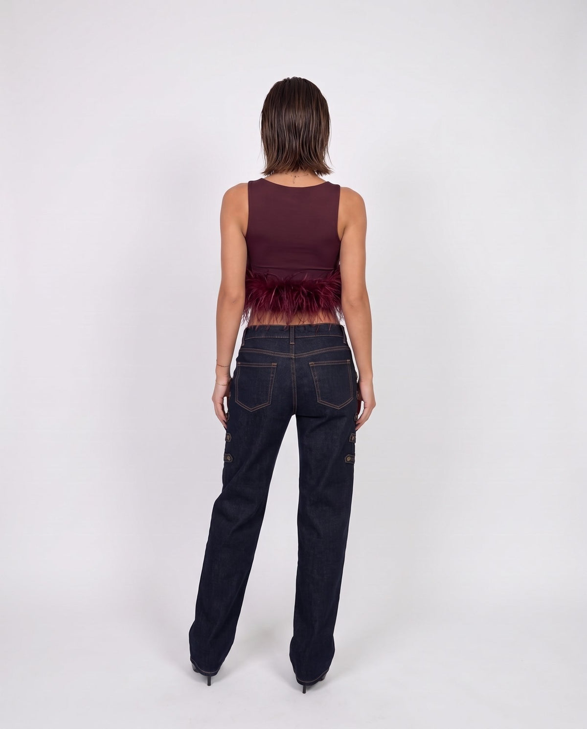 Total Look Feather Touch-Cherry Red