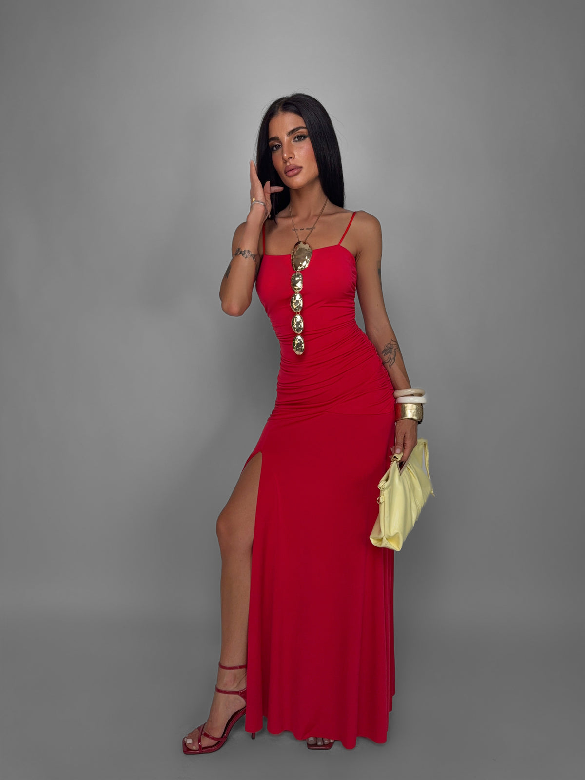 Abito Grecian-Red