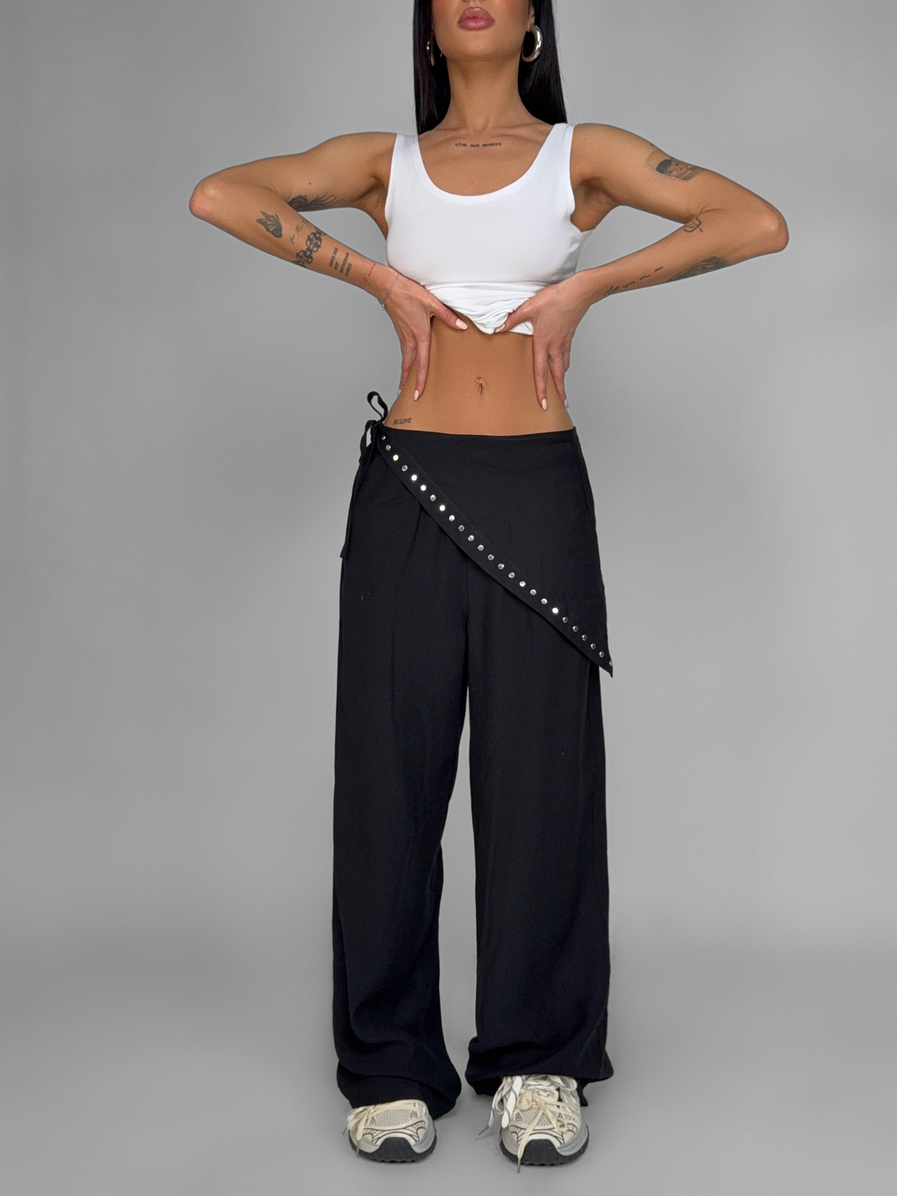 Street Style Trousers - Black