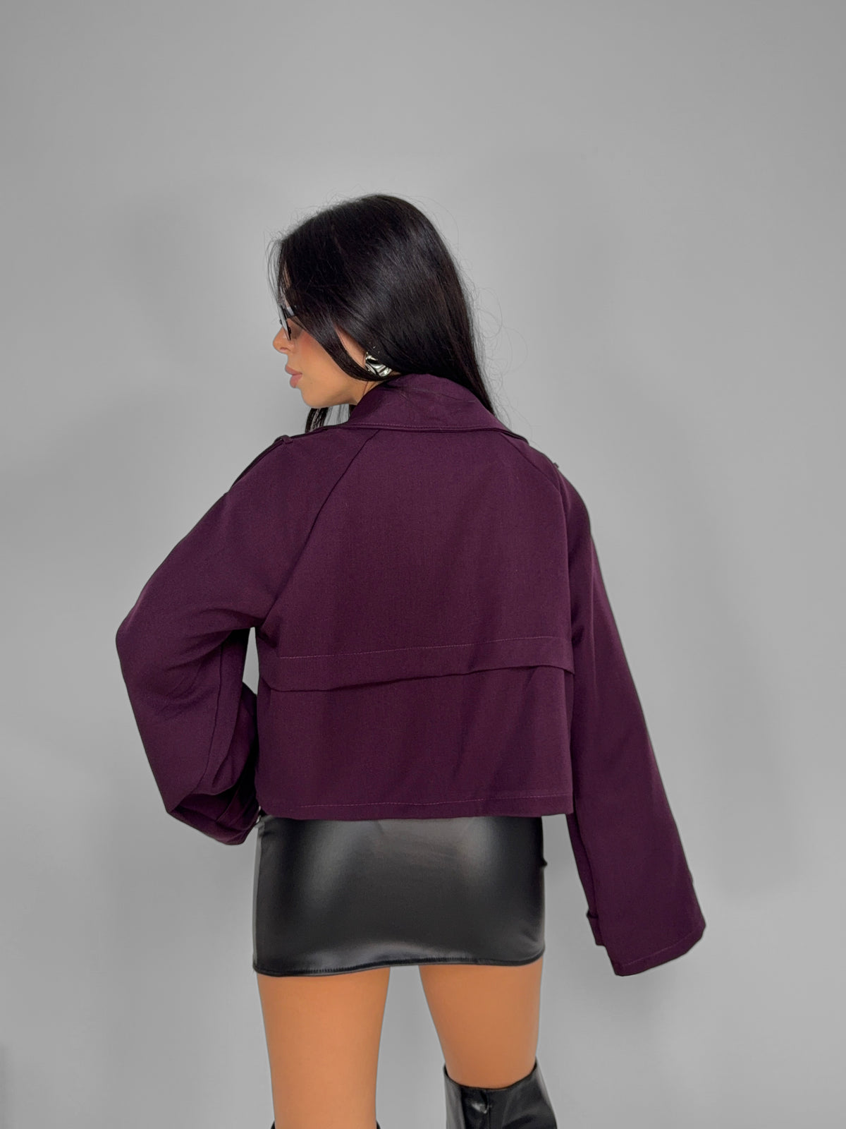 Short Coat - Wine