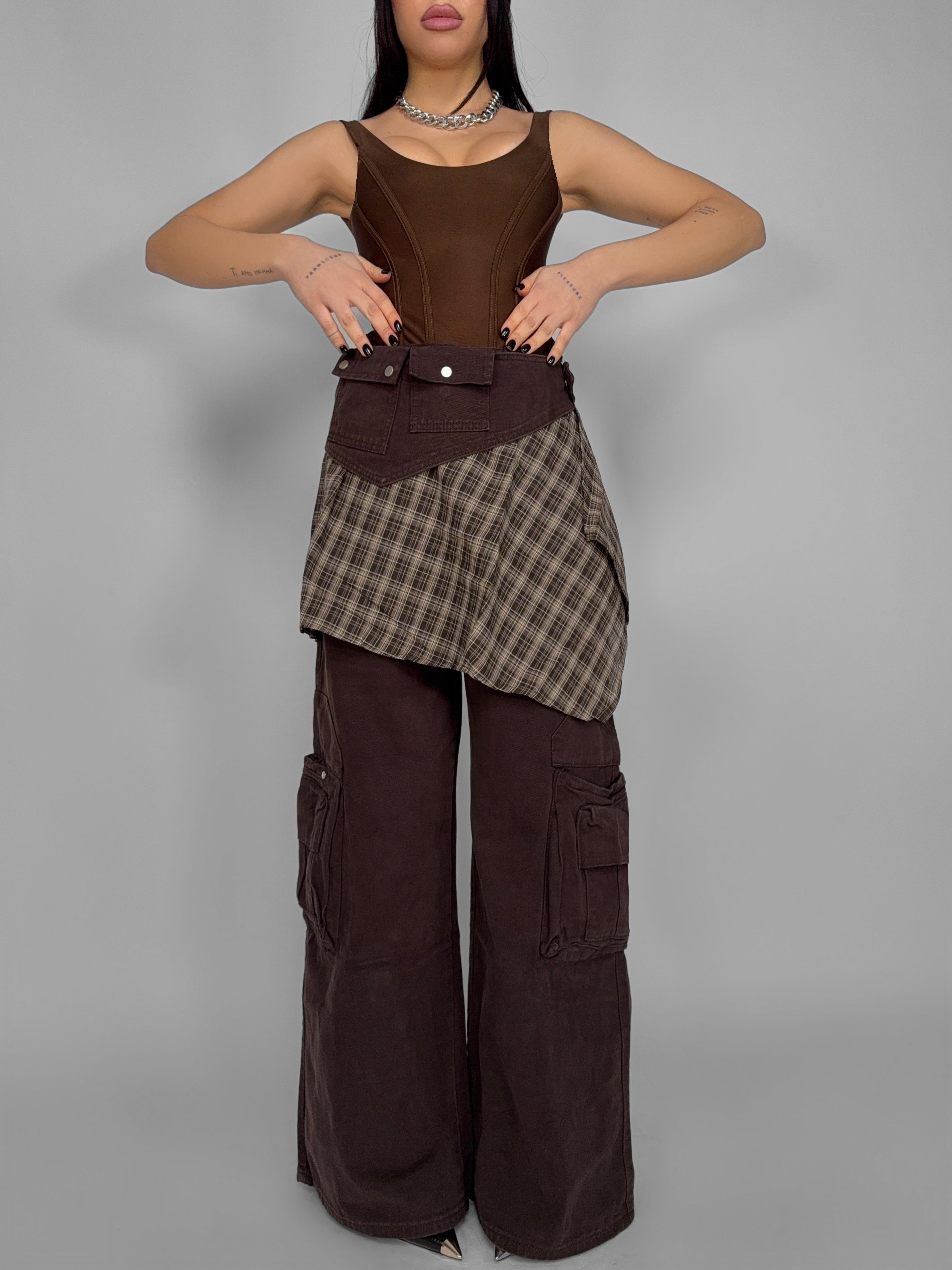 Jeans Cargo Skirt