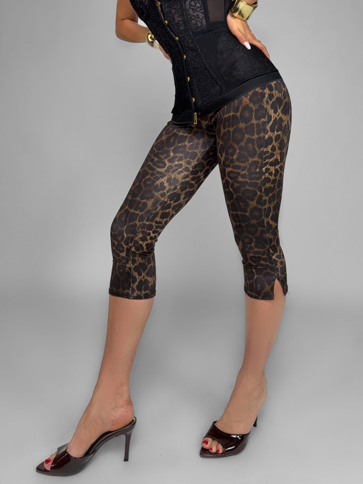 Pinocchietto Print-Leopard