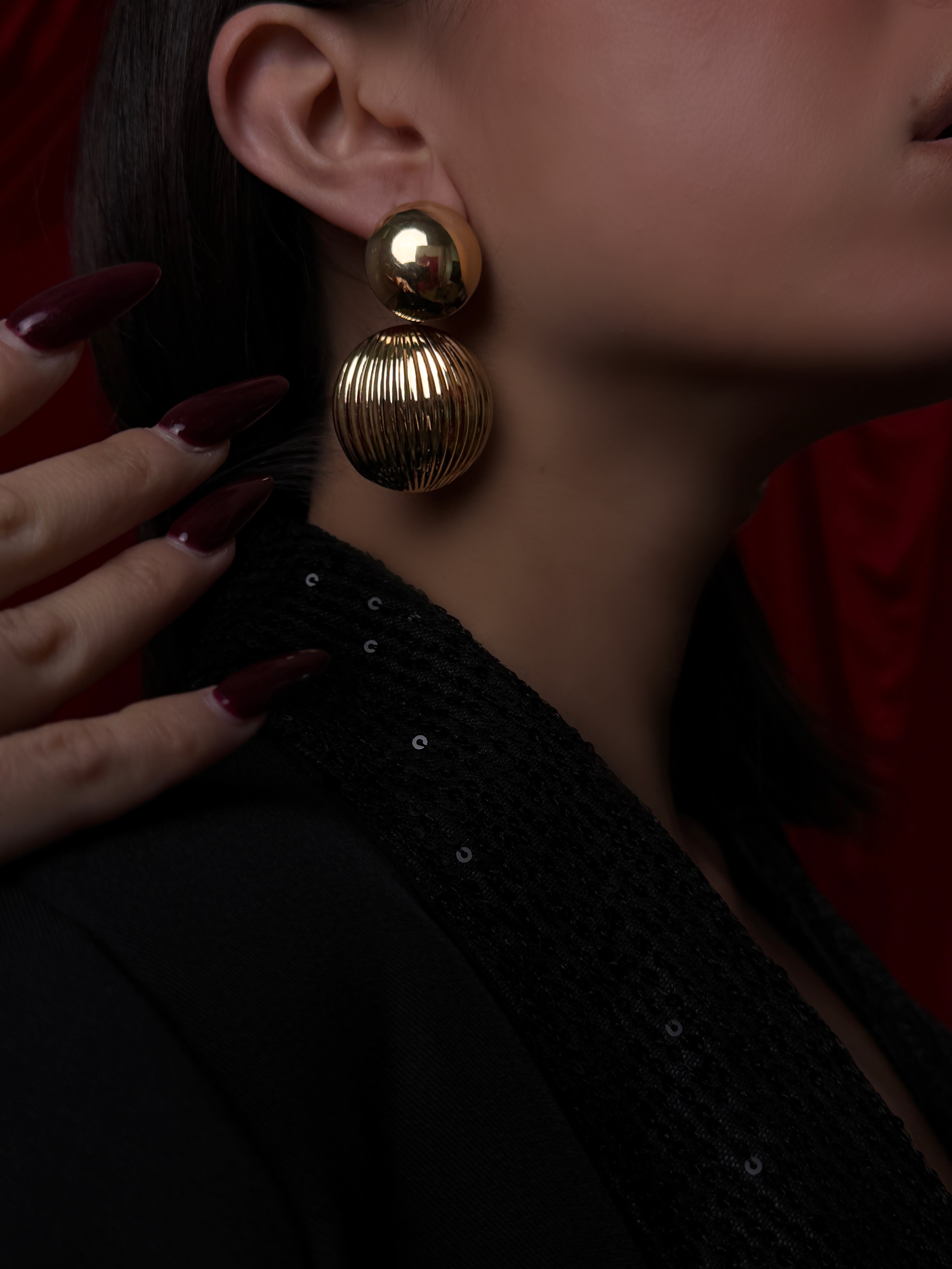 Double Ball Earrings