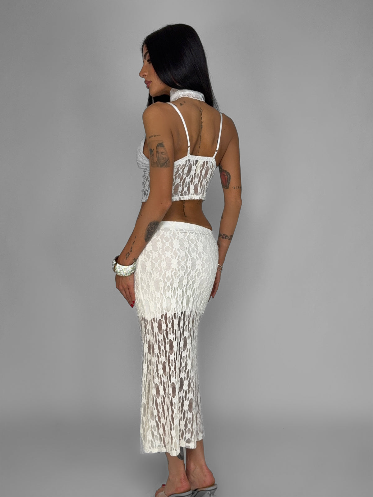 Lace Poise Set - White