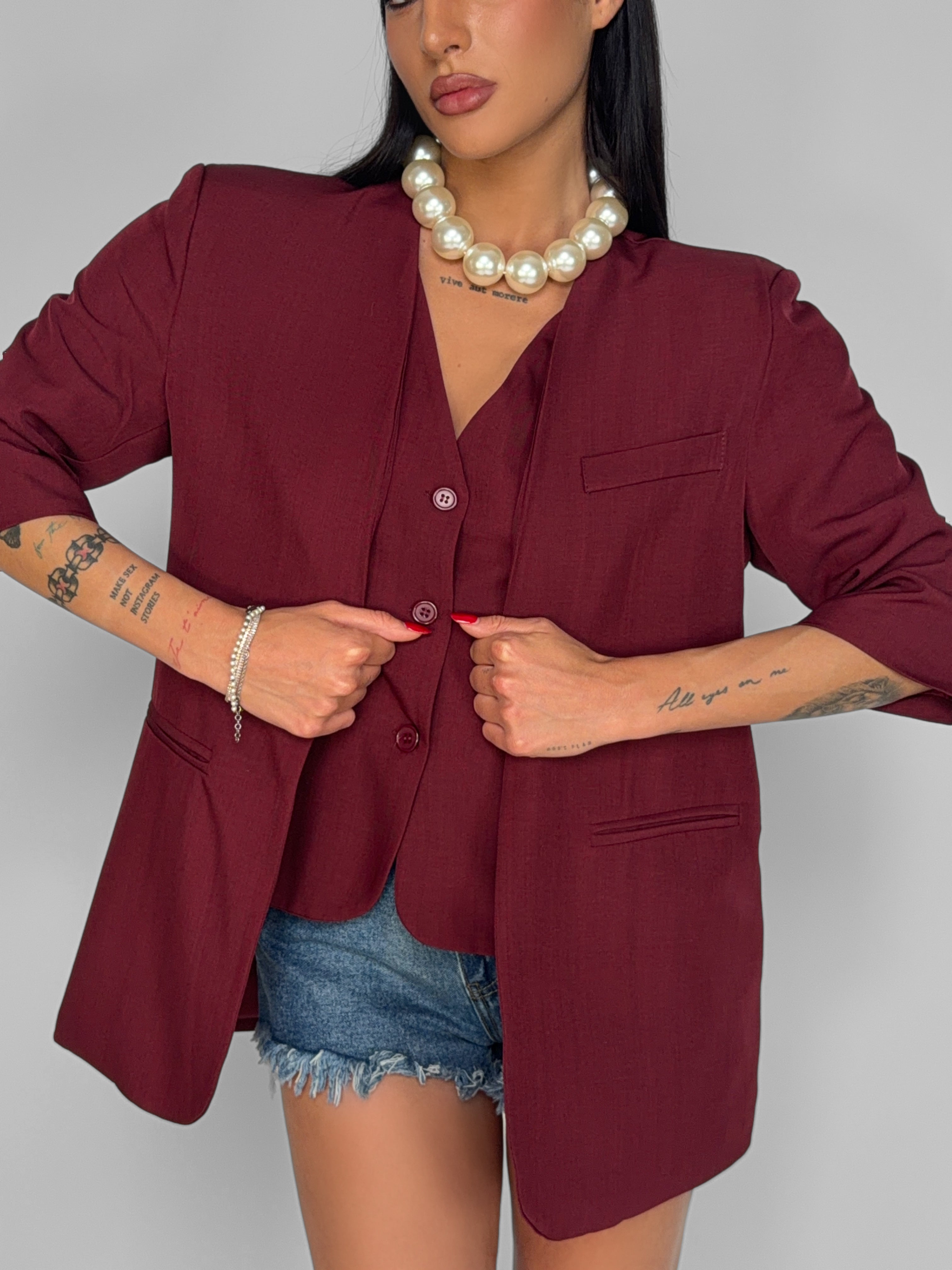 Blazer Smooth-Cherry Red