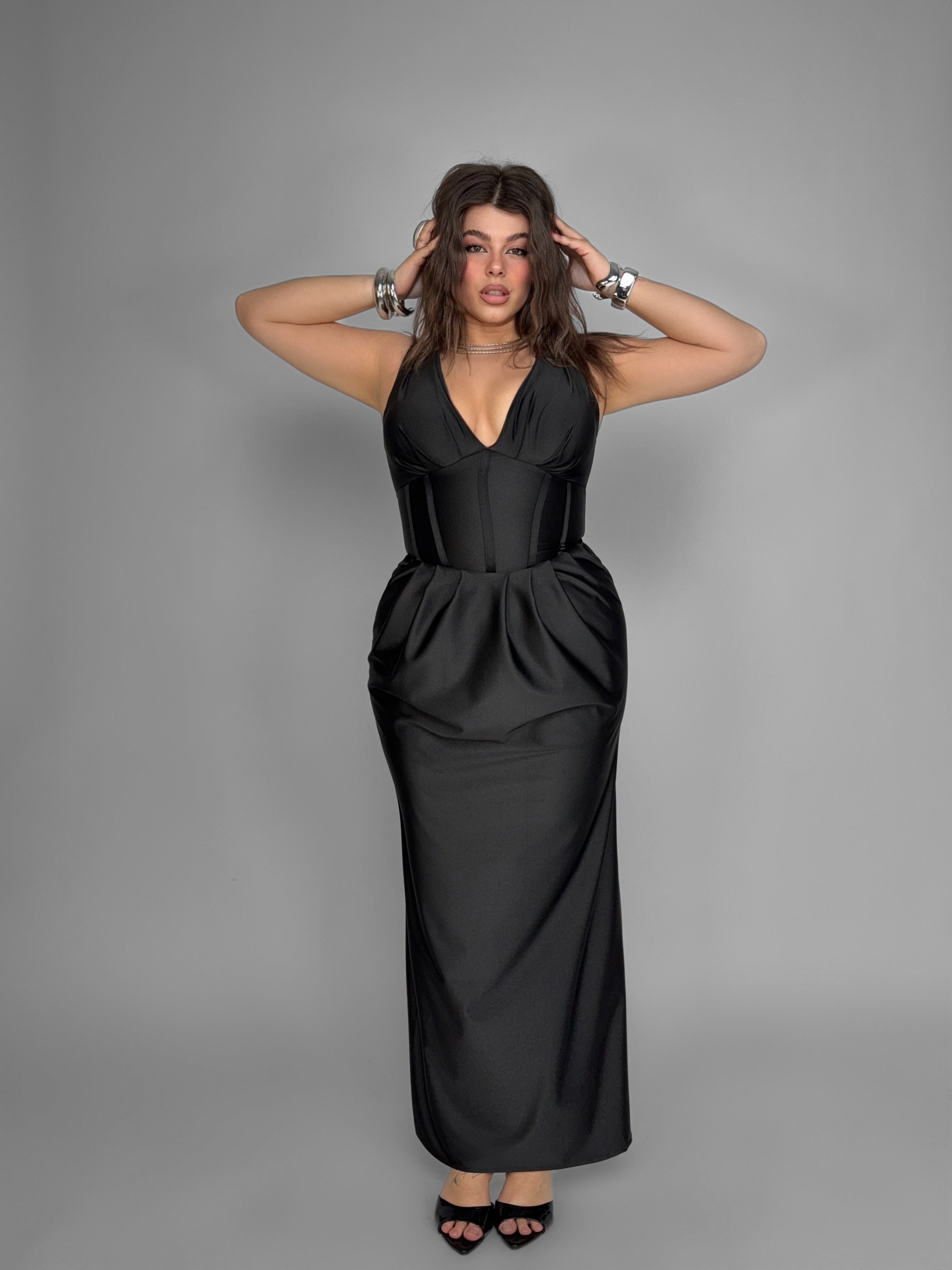 CURVY FIT - Waist Detail Dress
