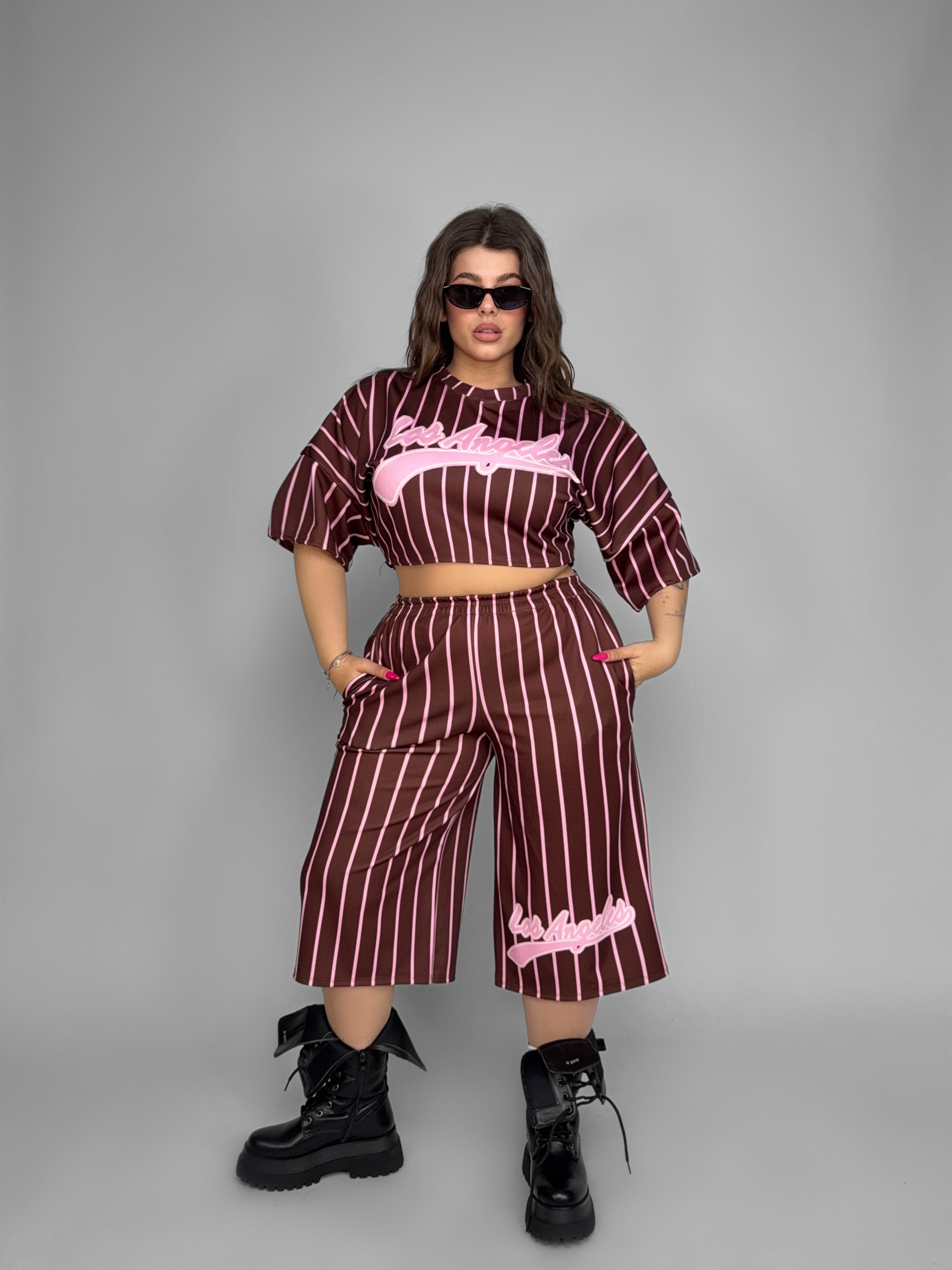 CURVY FIT - Los Angeles Set - Brown