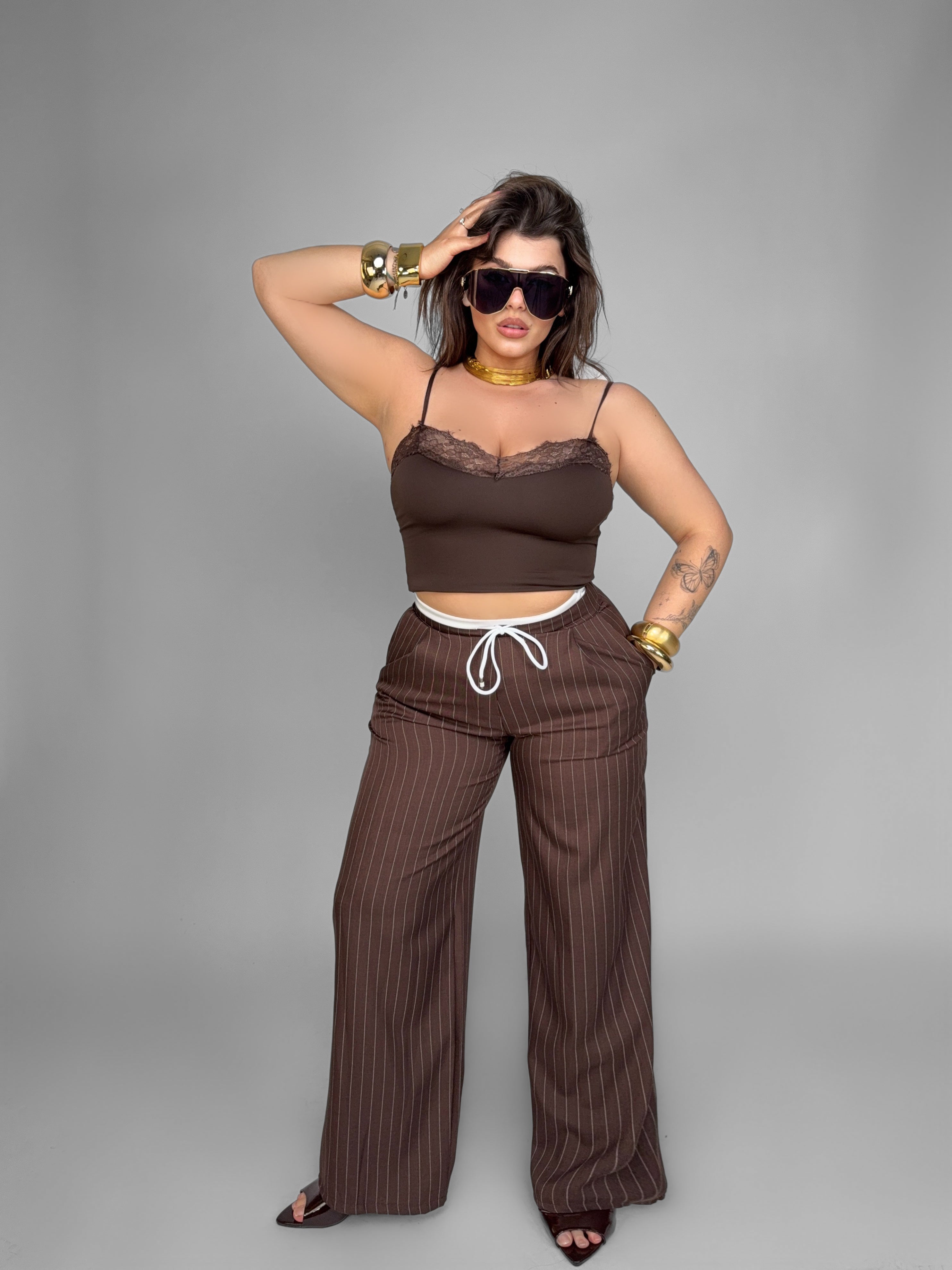 Total Look Romantic Lace - Brown