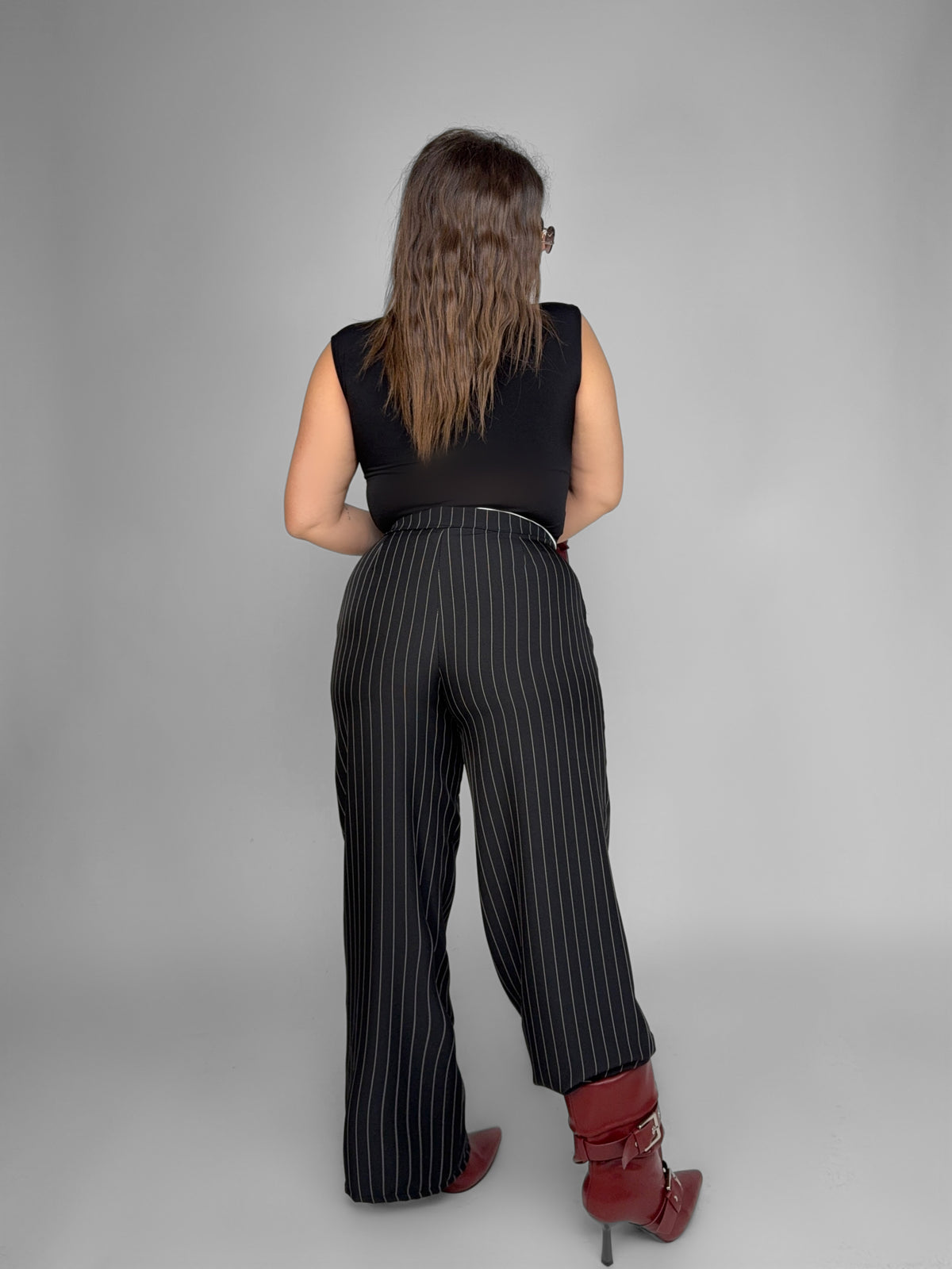 CURVY FIT - Pantalone Street Layer-Black