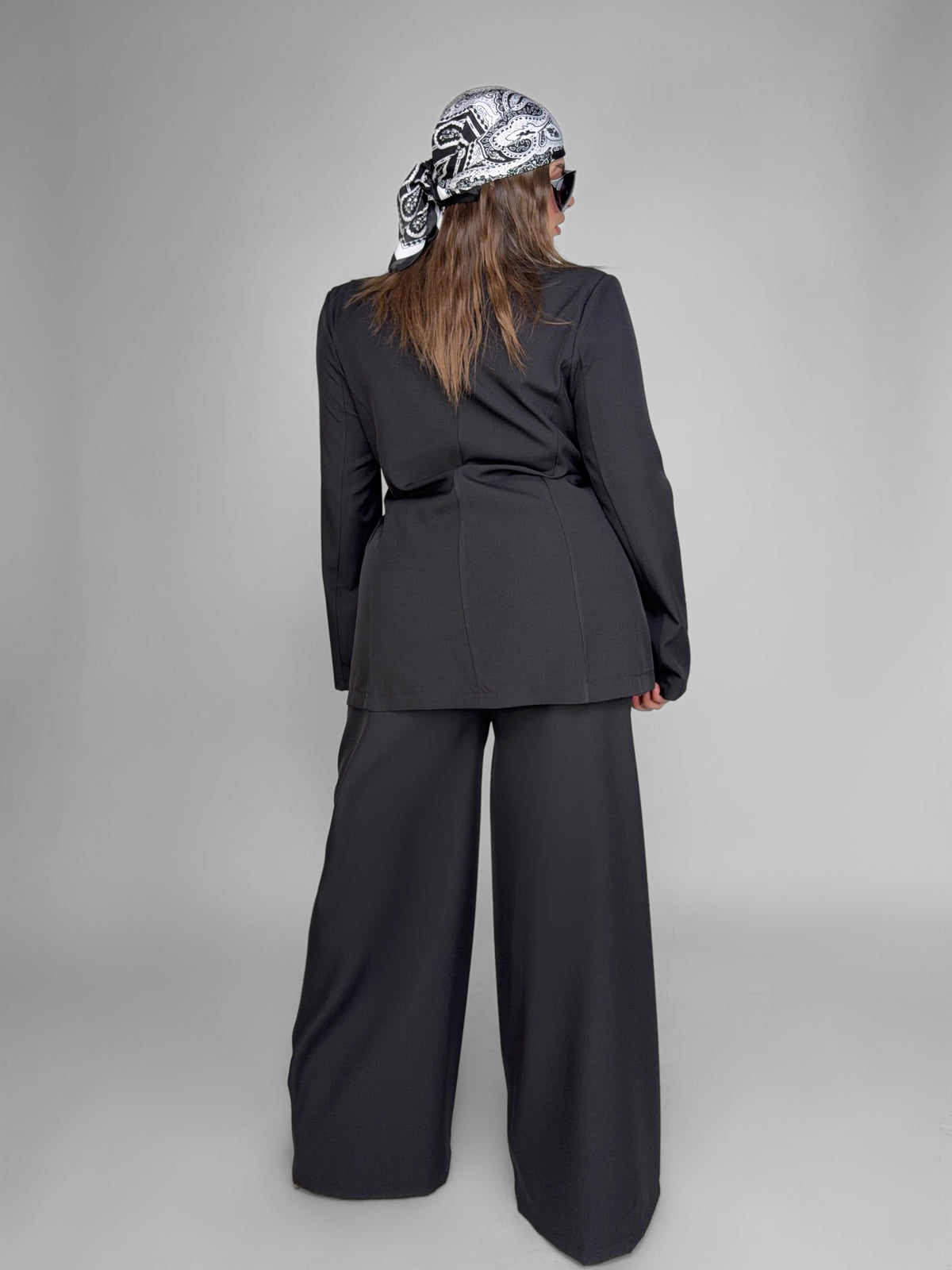 CURVY FIT - Blazer Longline-Black