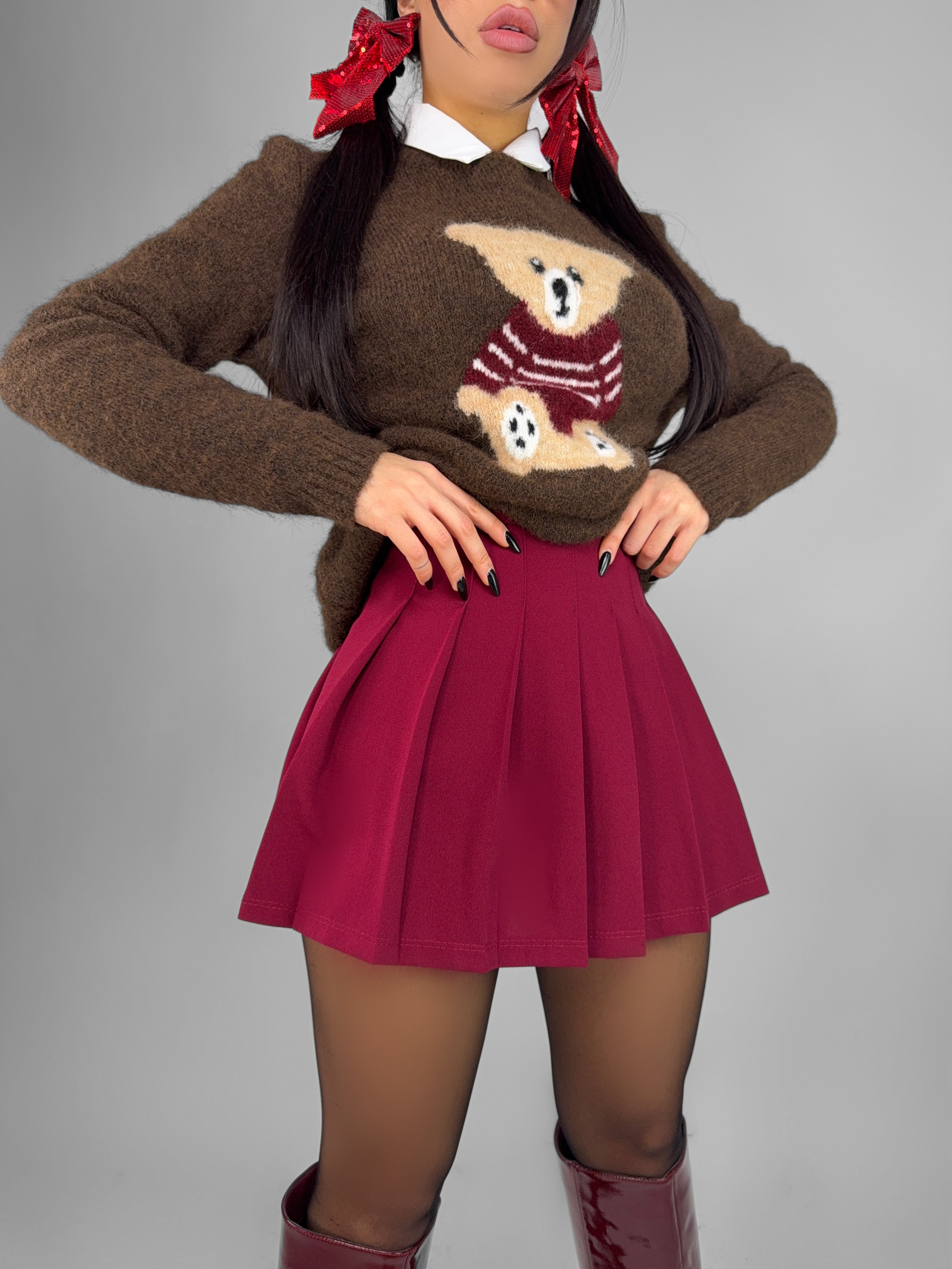 Panta-gonna College - Cherry Red